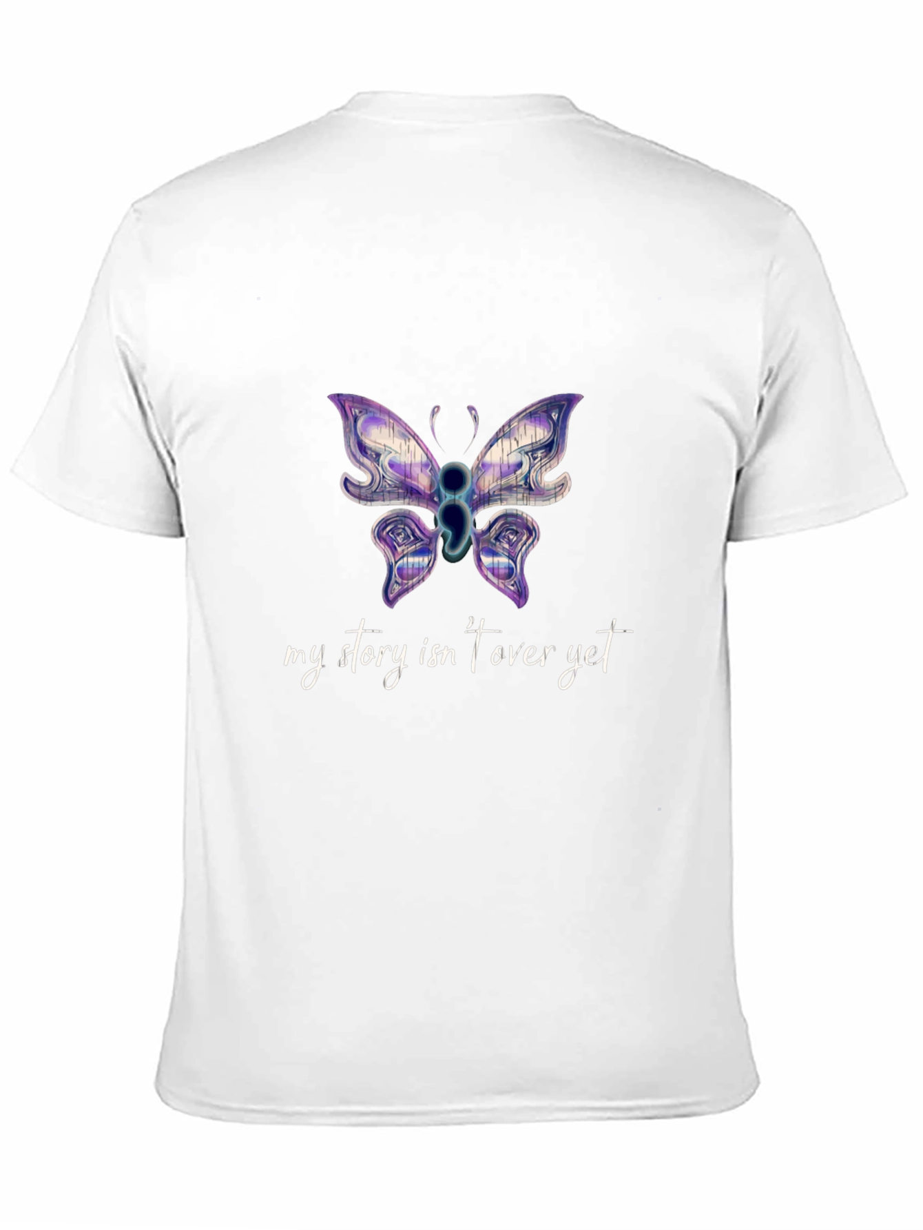 My Story Isnt Over Yet Semicolon Butterfly T-Shirt