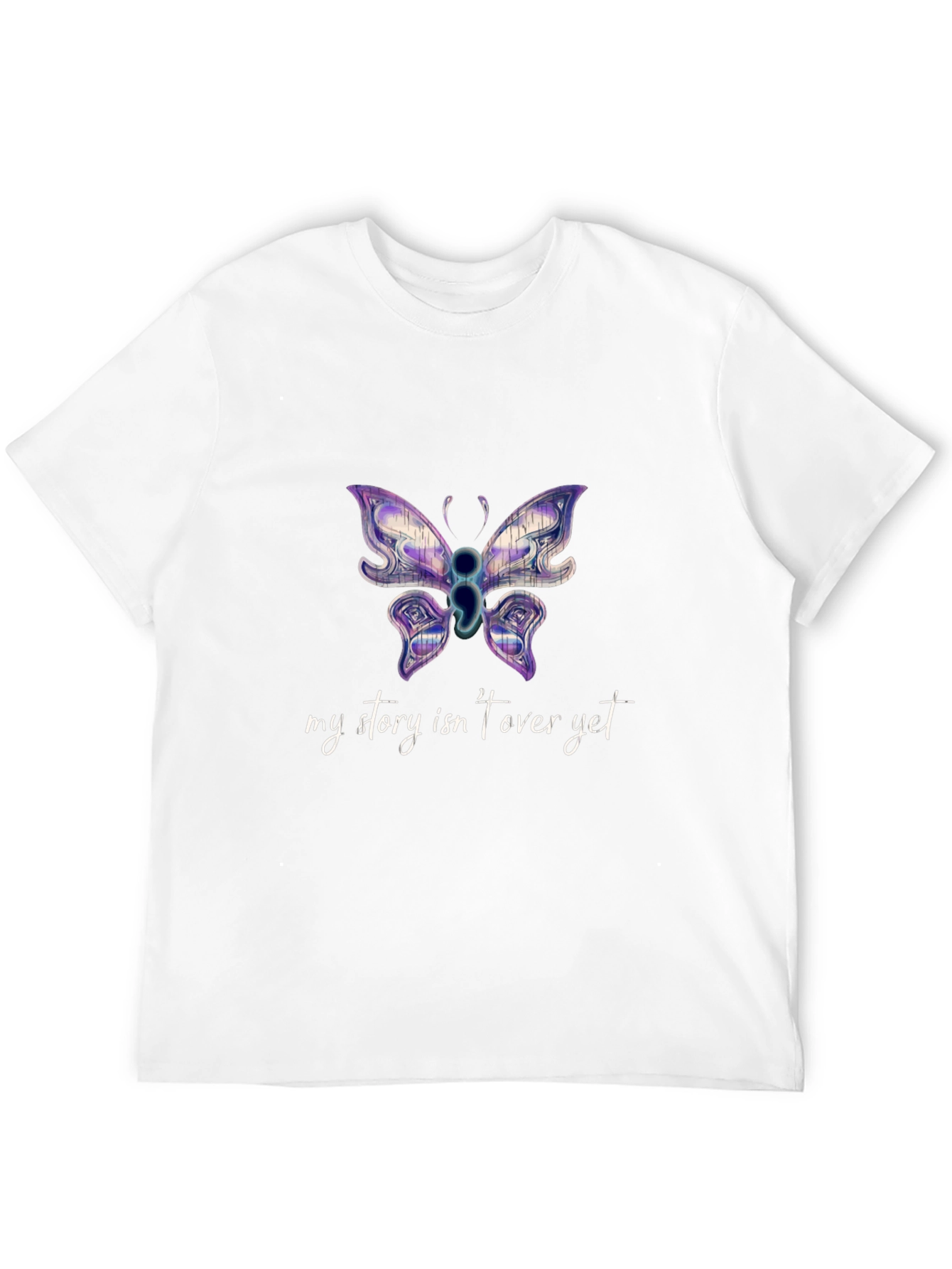 My Story Isnt Over Yet Semicolon Butterfly T-Shirt
