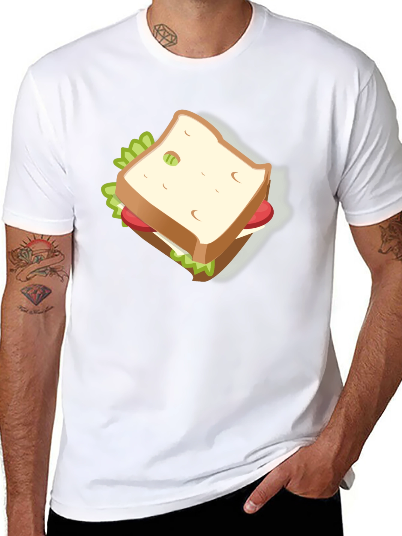 Sandwich Graphic T-Shirt - Foodie Fashion!