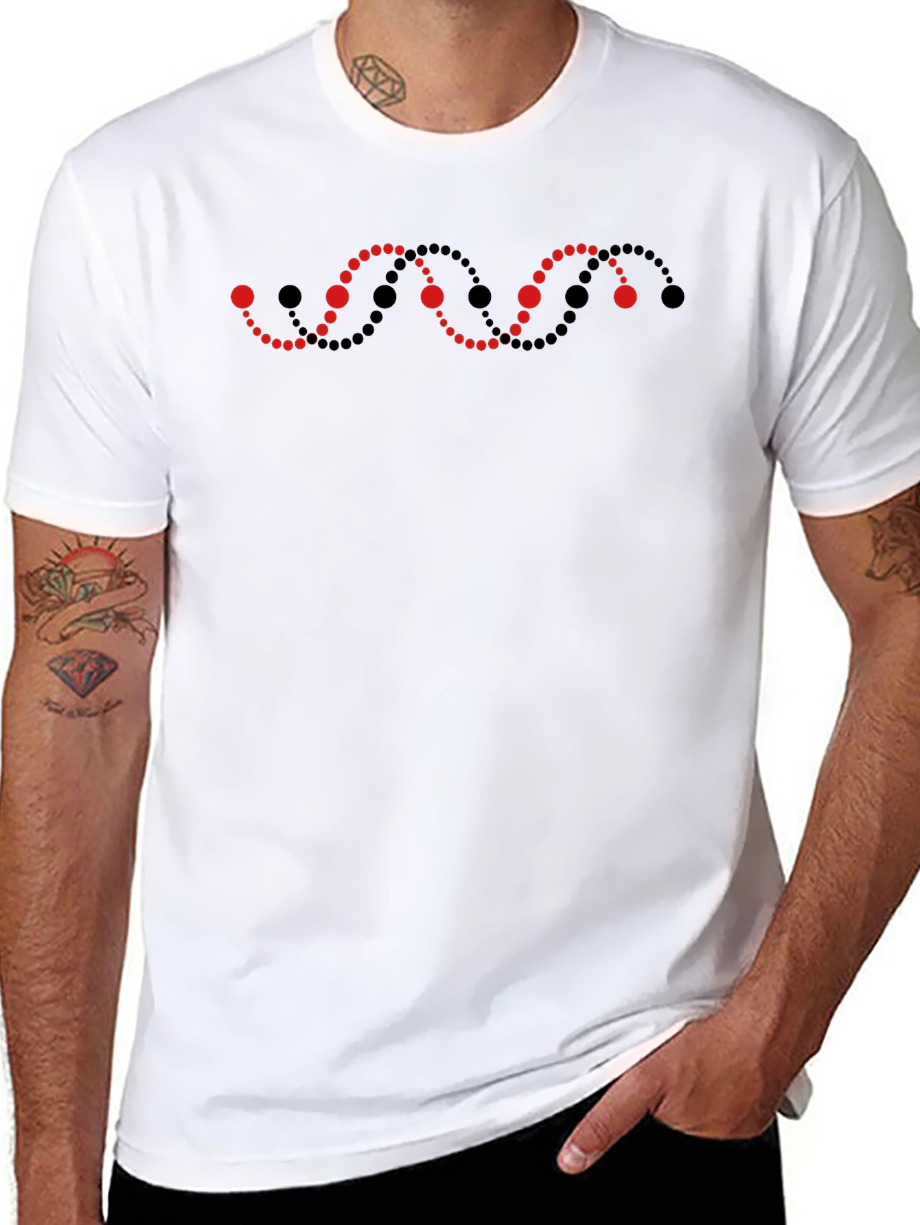 Modern Wave Graphic T-Shirt