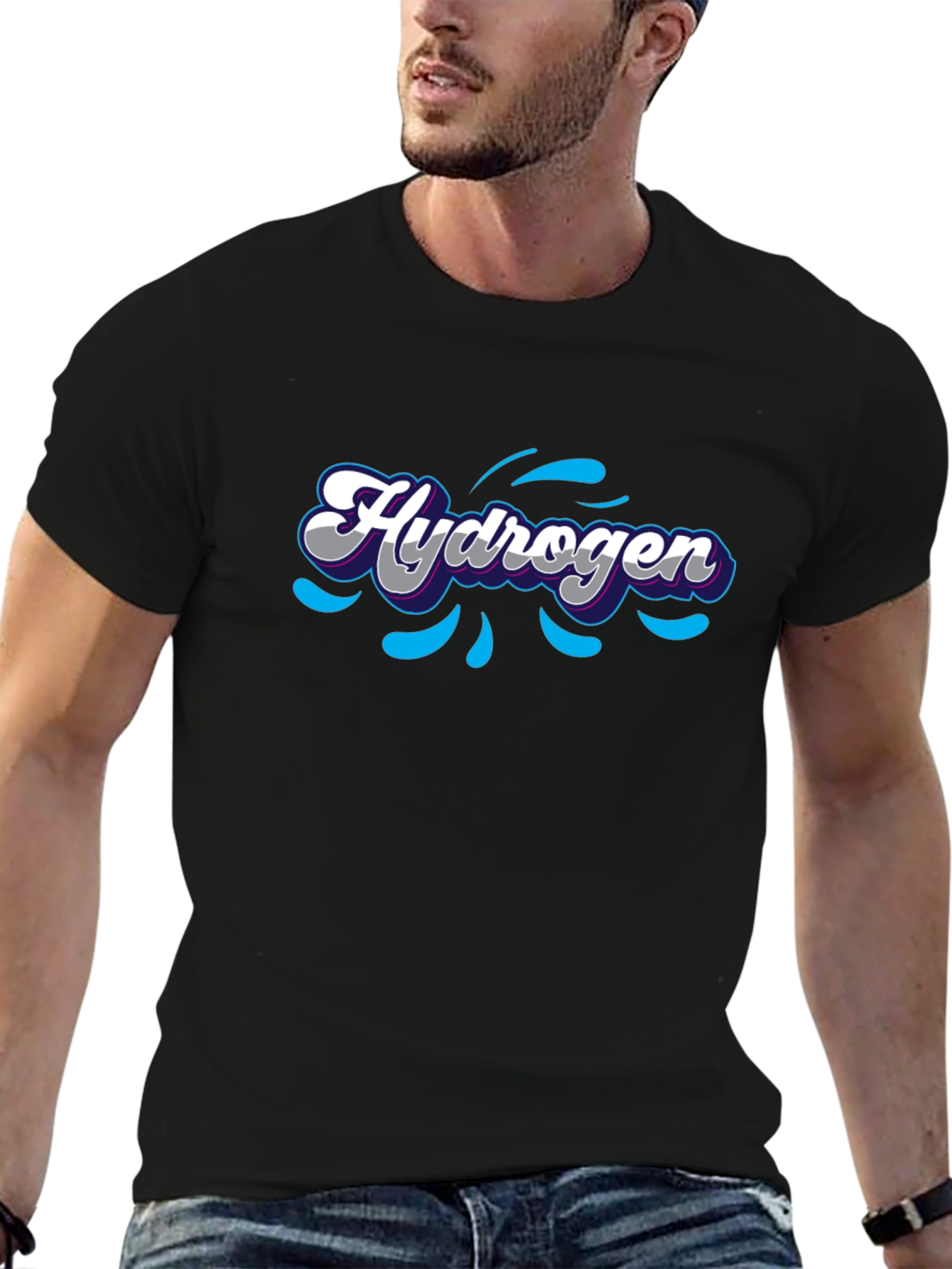 Hydrogen Graphic T-Shirt - Black