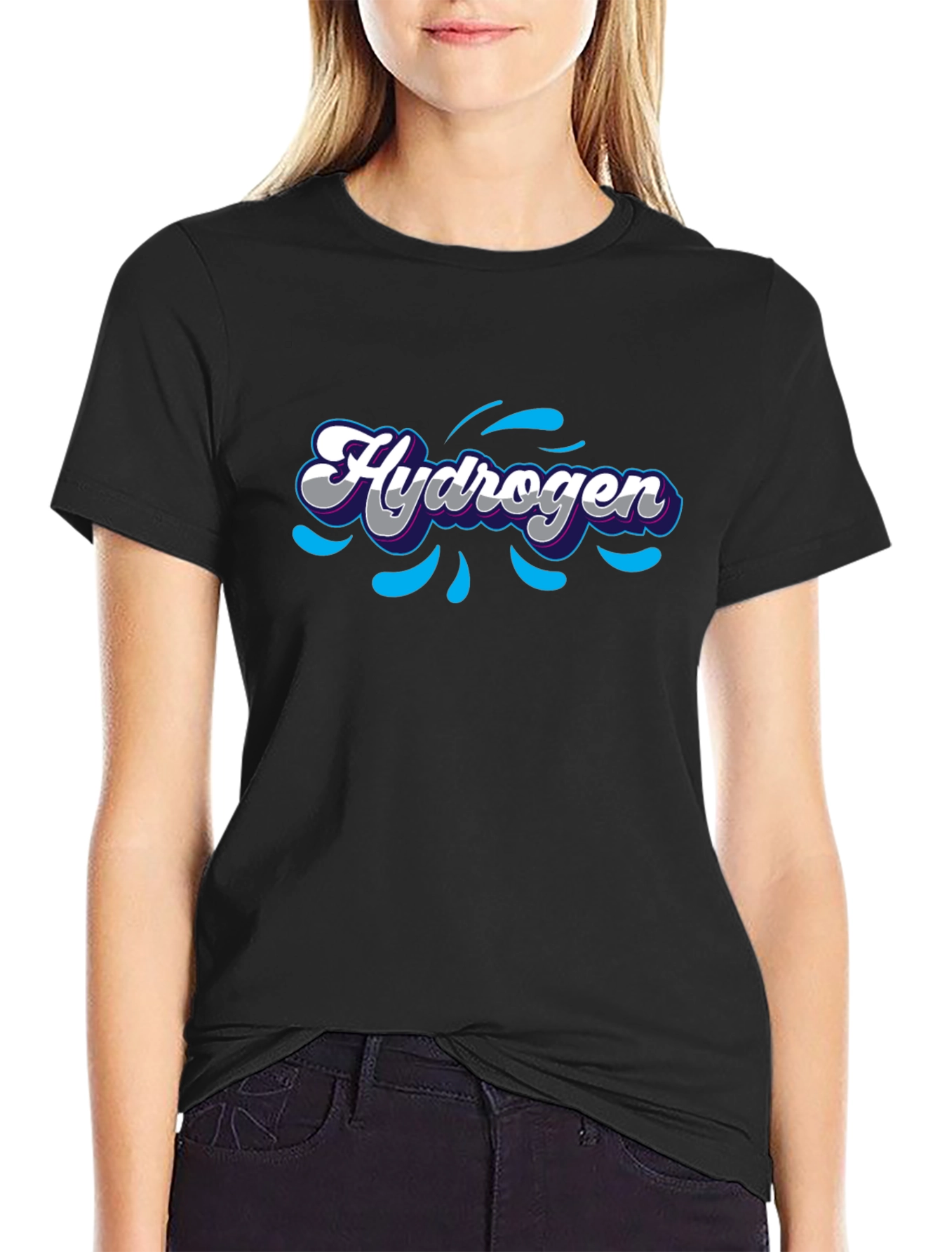 Hydrogen Graphic T-Shirt - Black