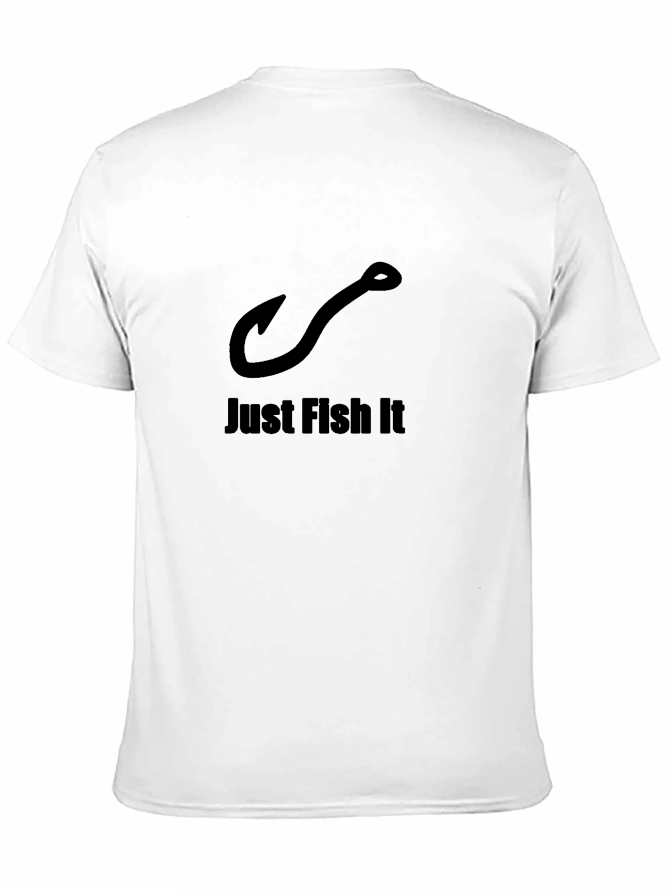 Just Fish It T-Shirt - Black Cotton Tee