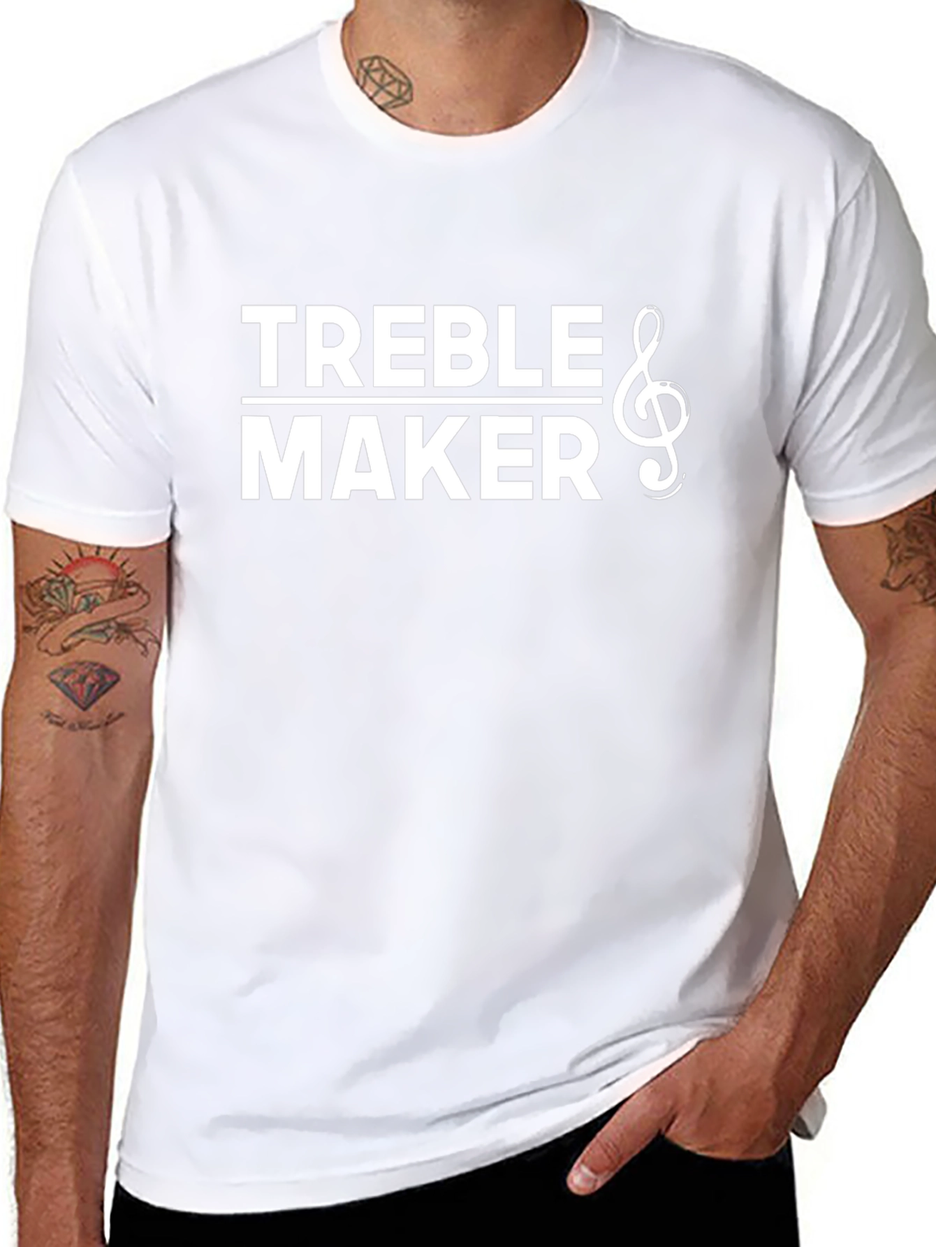 Treble Maker Graphic Tee - Black Cotton
