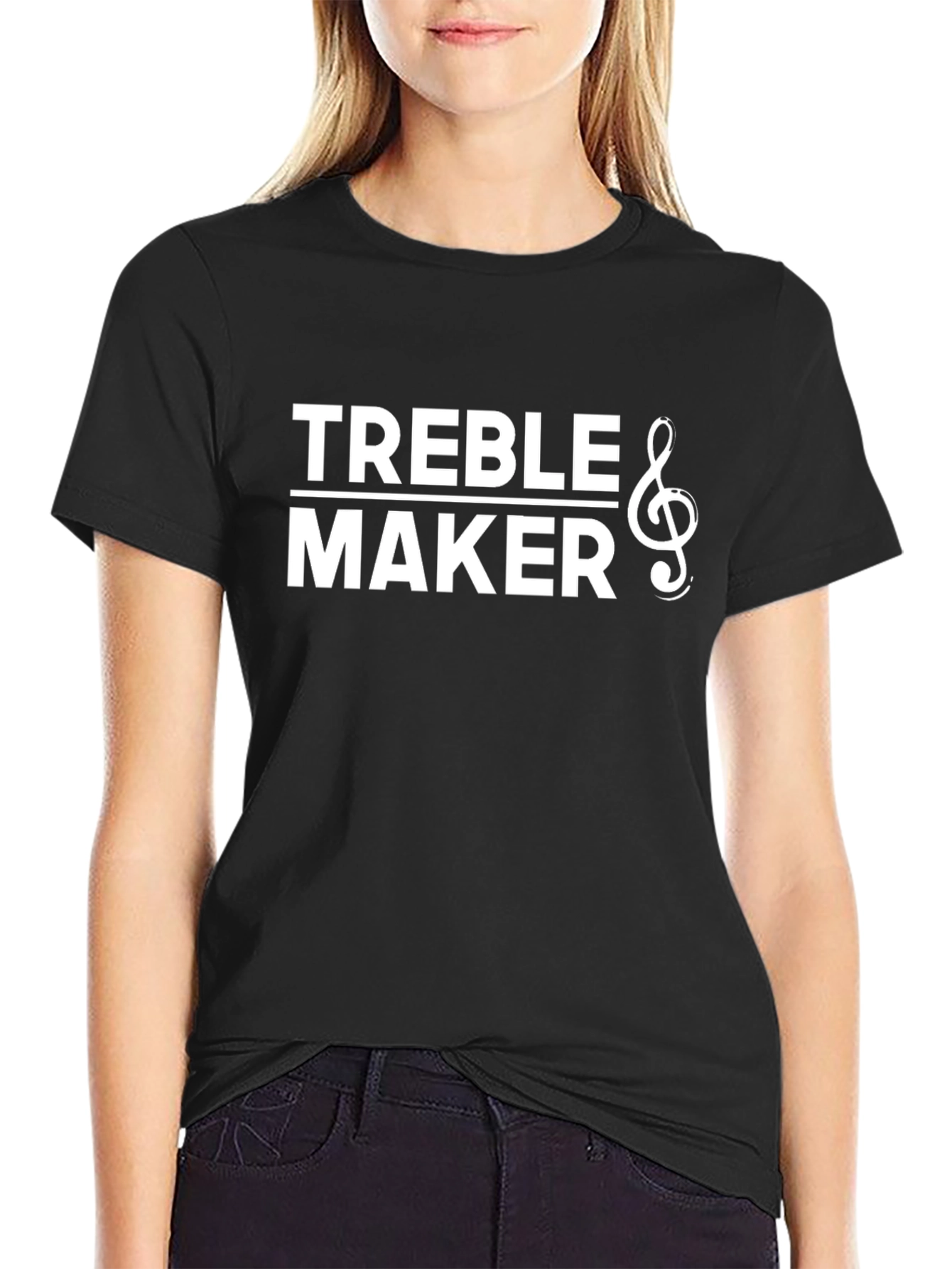 Treble Maker Graphic Tee - Black Cotton