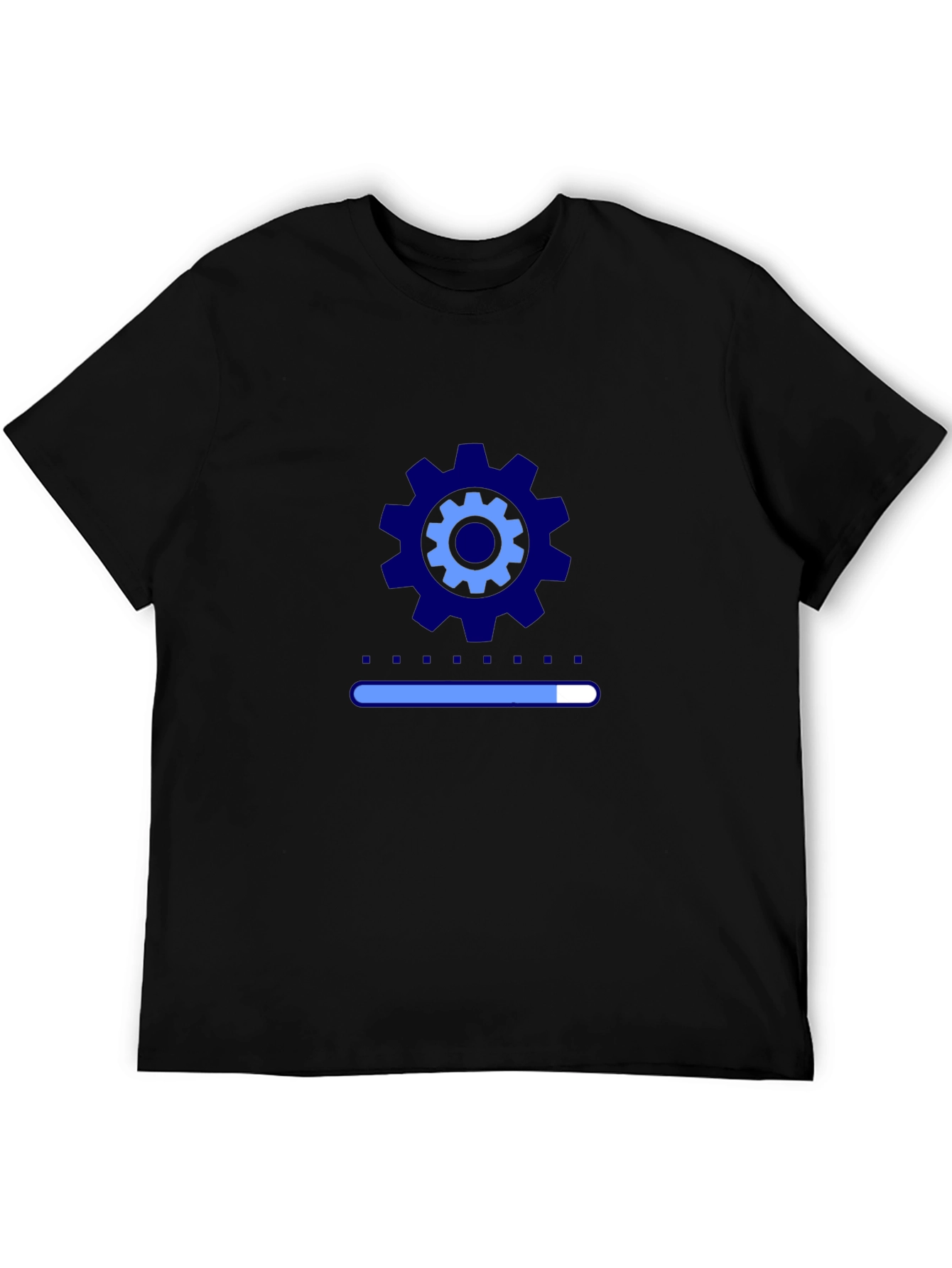 Tech Progress Tee - Gear Graphic Black T-Shirt