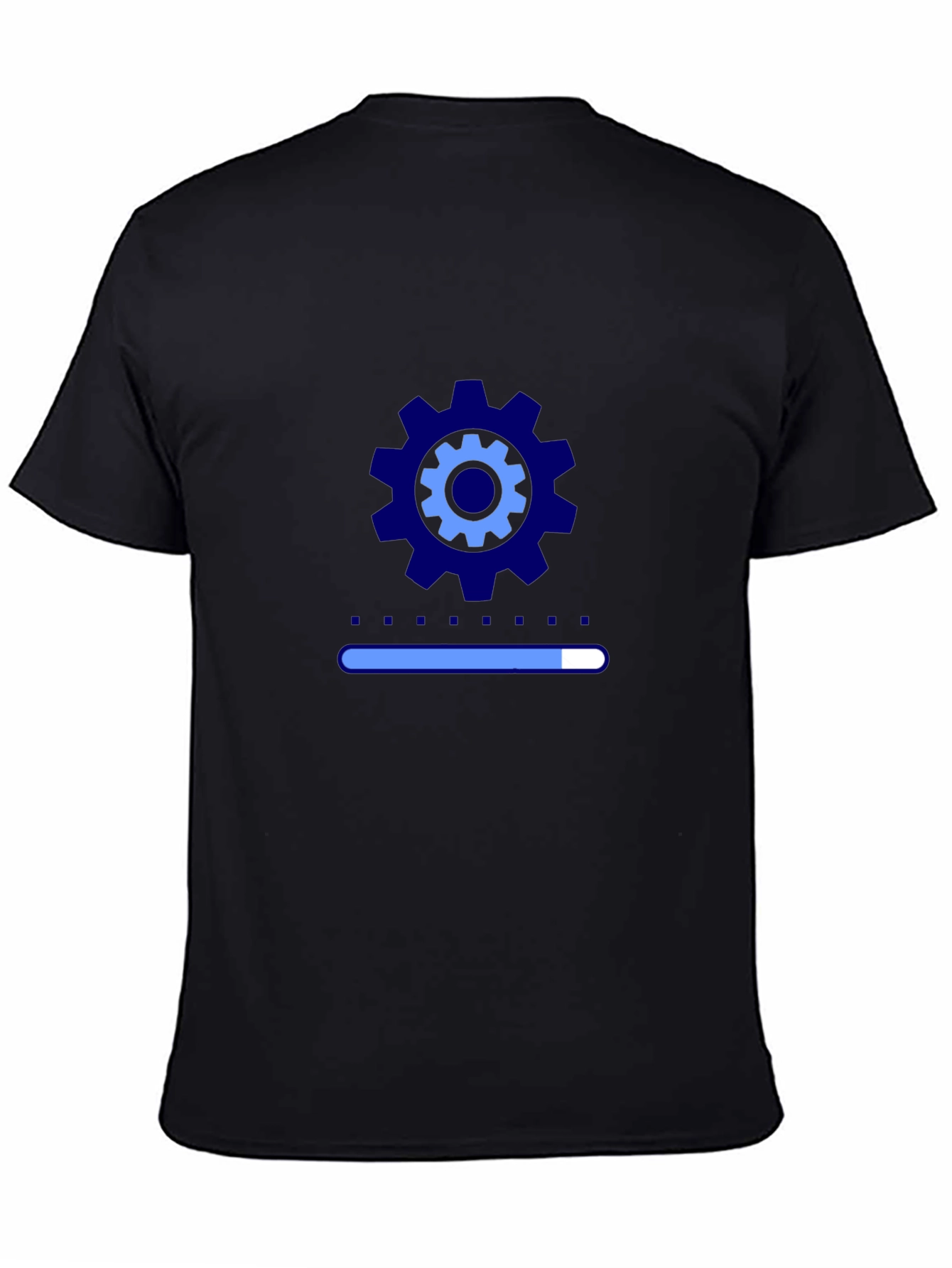 Tech Progress Tee - Gear Graphic Black T-Shirt