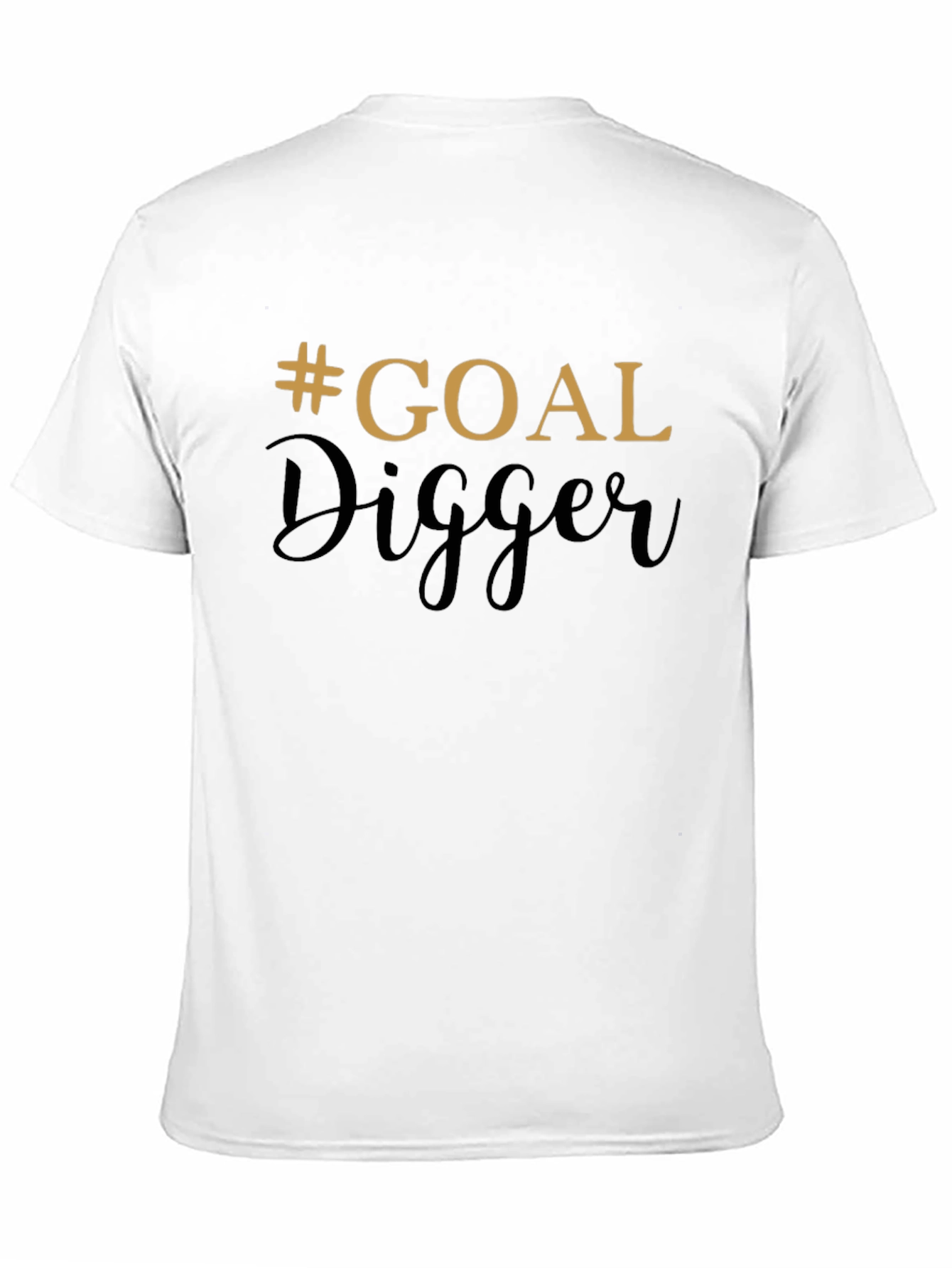 Goal Digger Black T-Shirt - Motivational Style