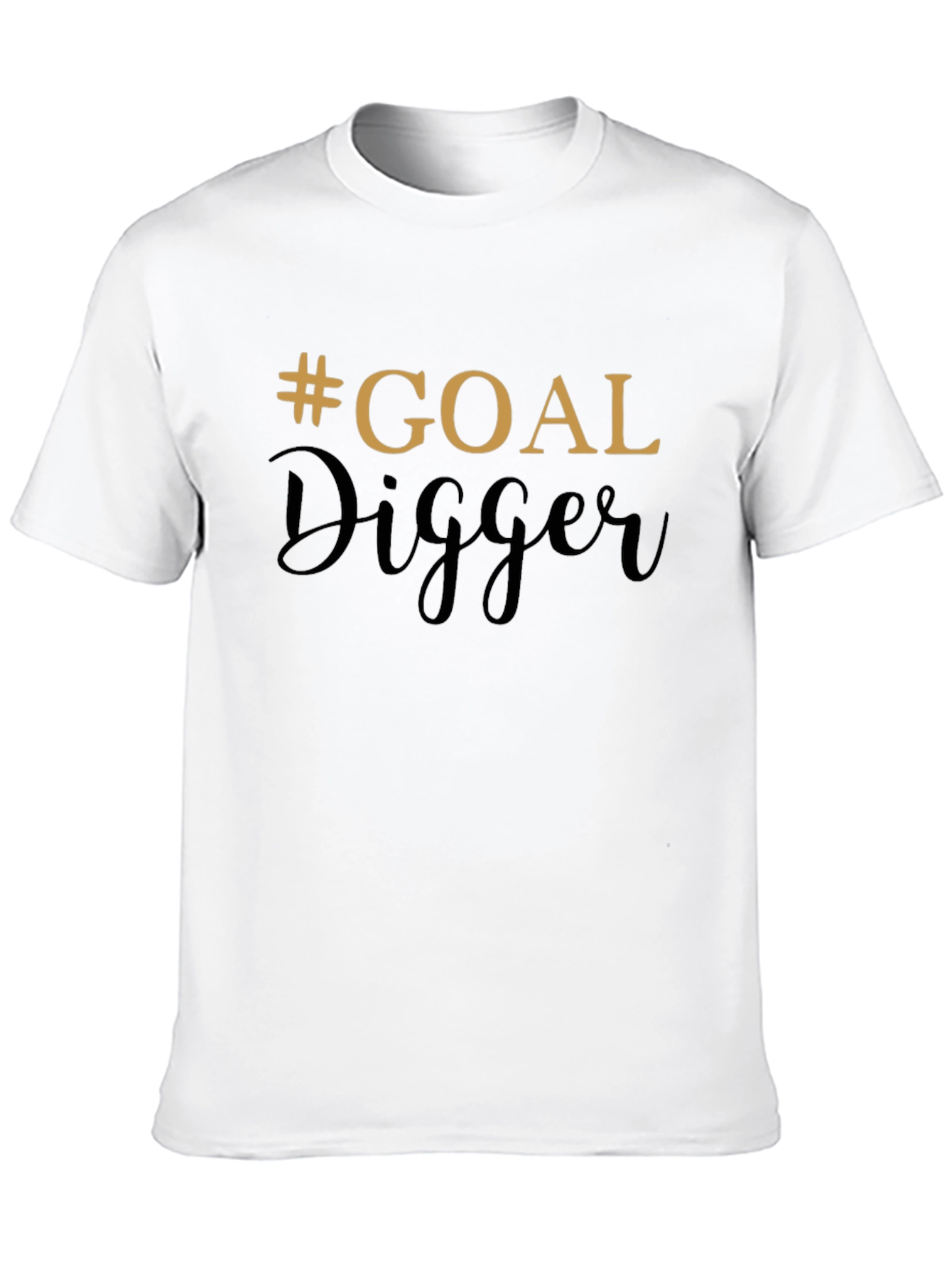 Goal Digger Black T-Shirt - Motivational Style