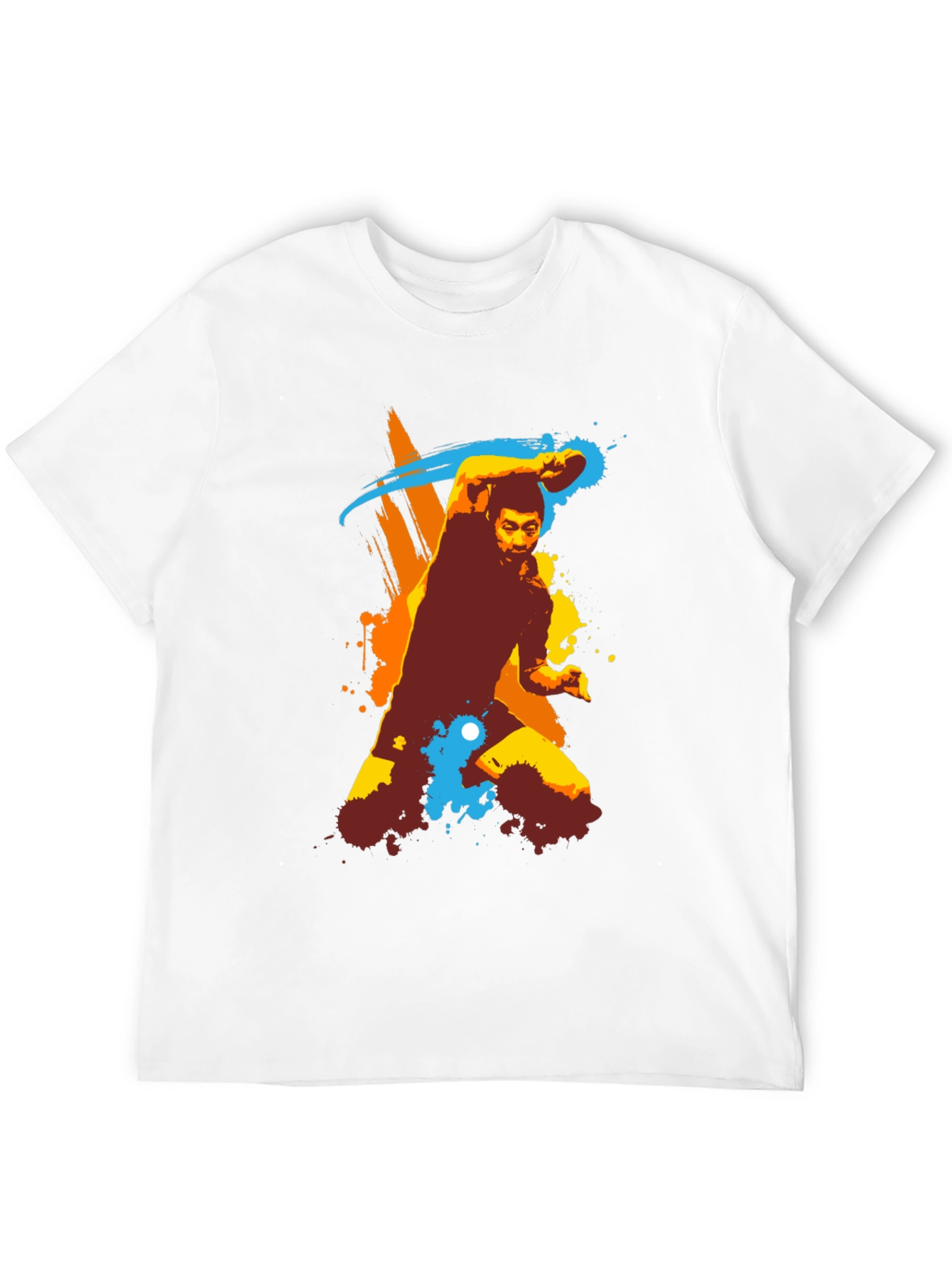 Stylish Table Tennis Graphic Tee - Black Cotton Shirt