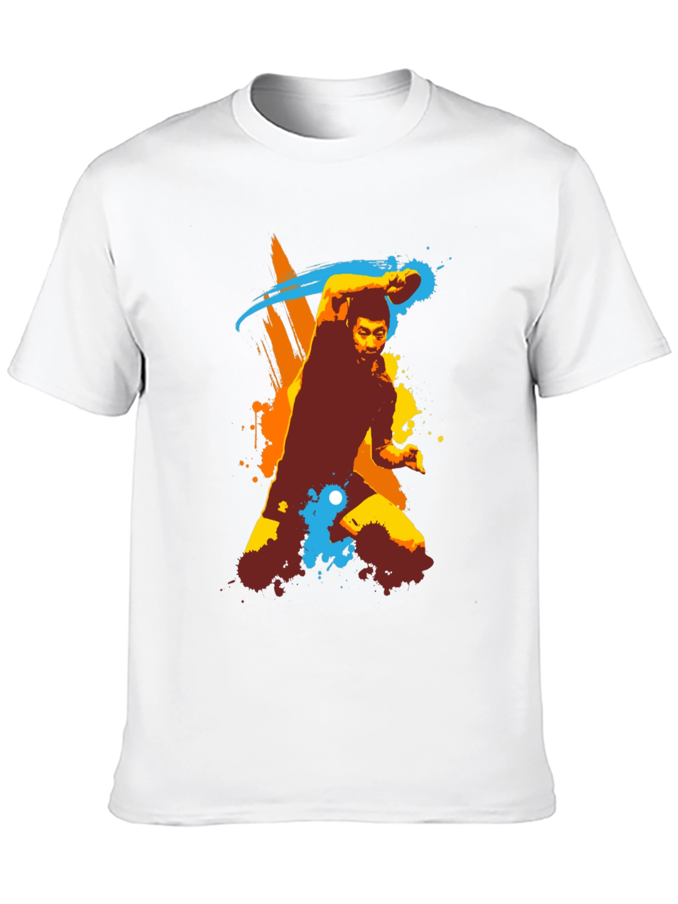 Stylish Table Tennis Graphic Tee - Black Cotton Shirt