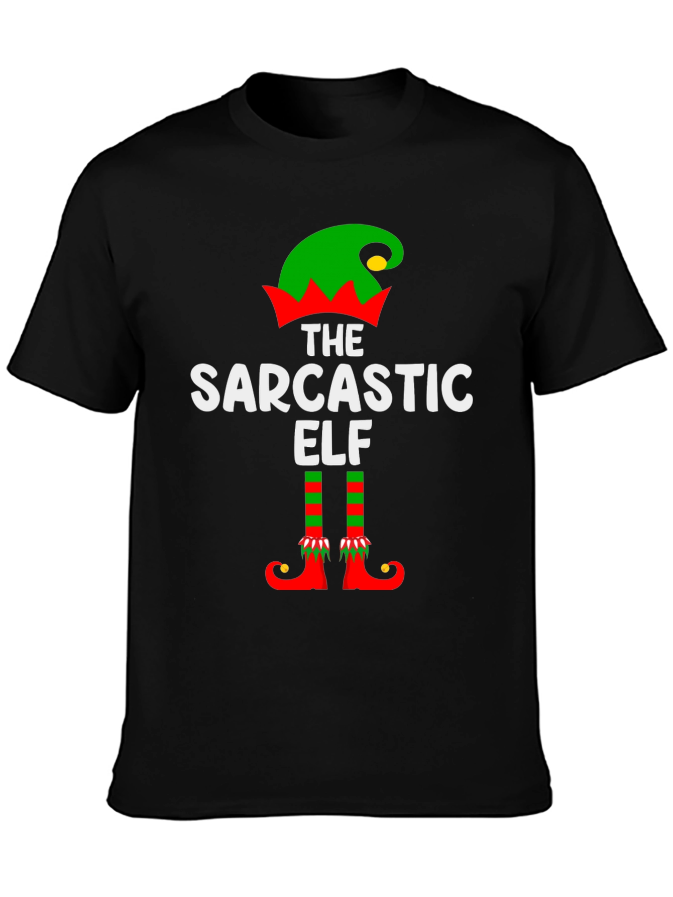 Sarcastic Elf Graphic Tee - Holiday Fun!