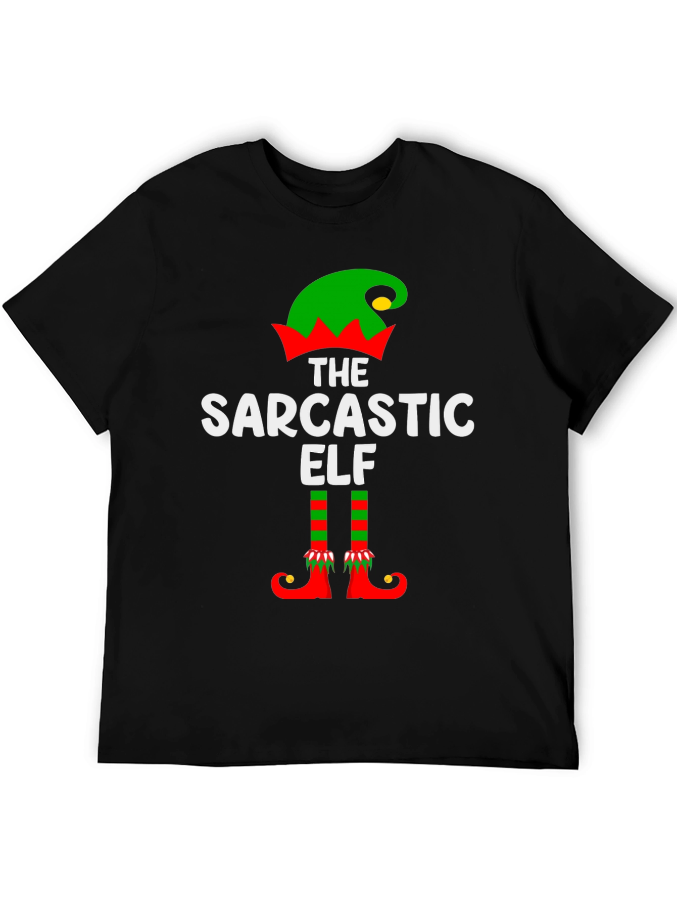 Sarcastic Elf Graphic Tee - Holiday Fun!