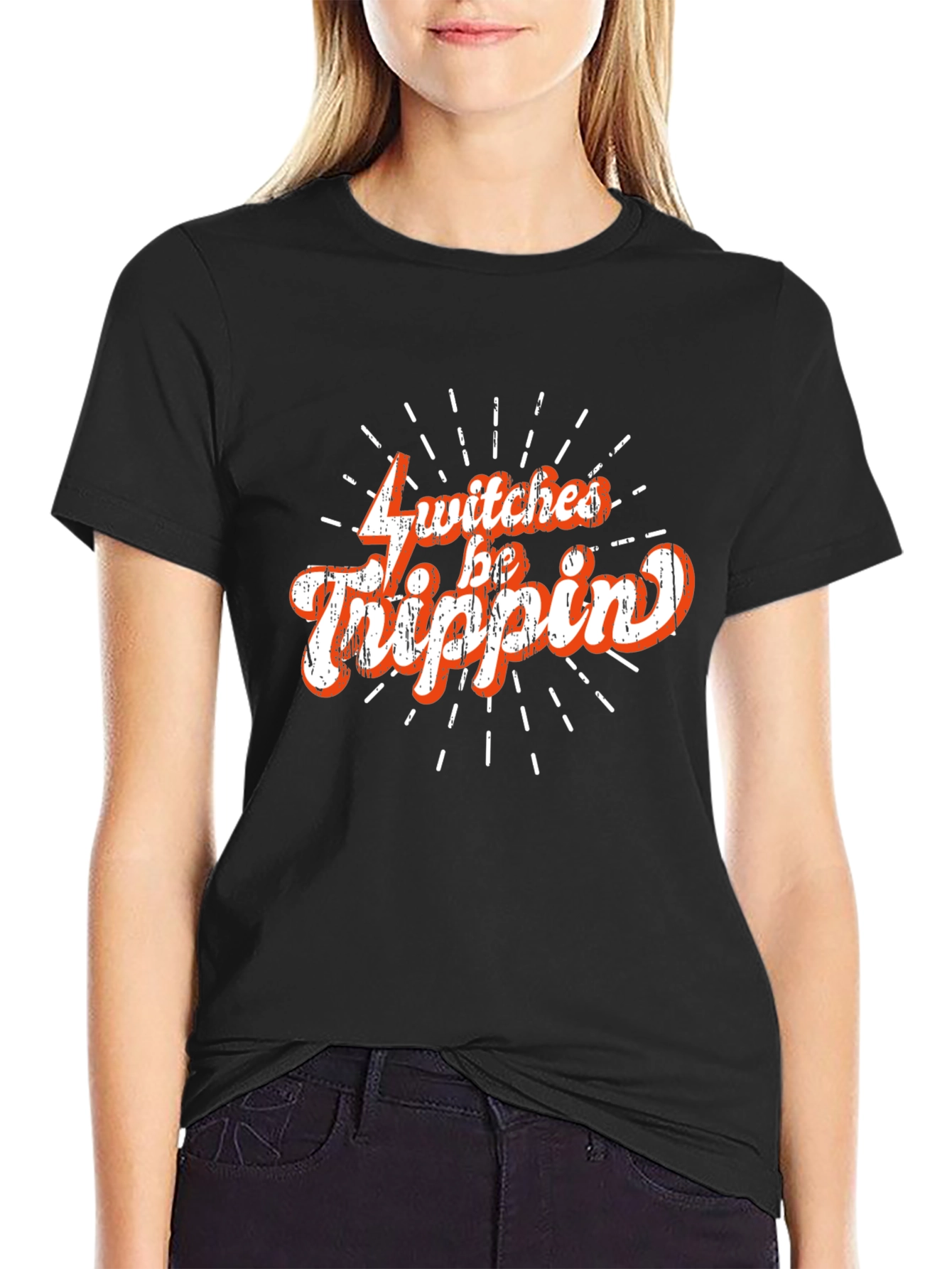 Witches Be Trippin Graphic T-Shirt - Halloween Style