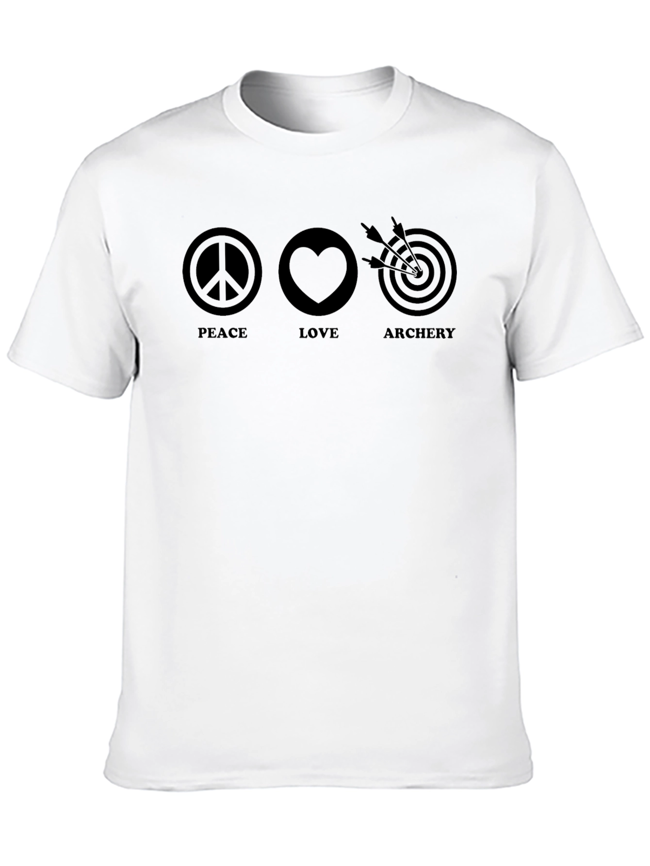 Peace Love Archery T-Shirt - Black