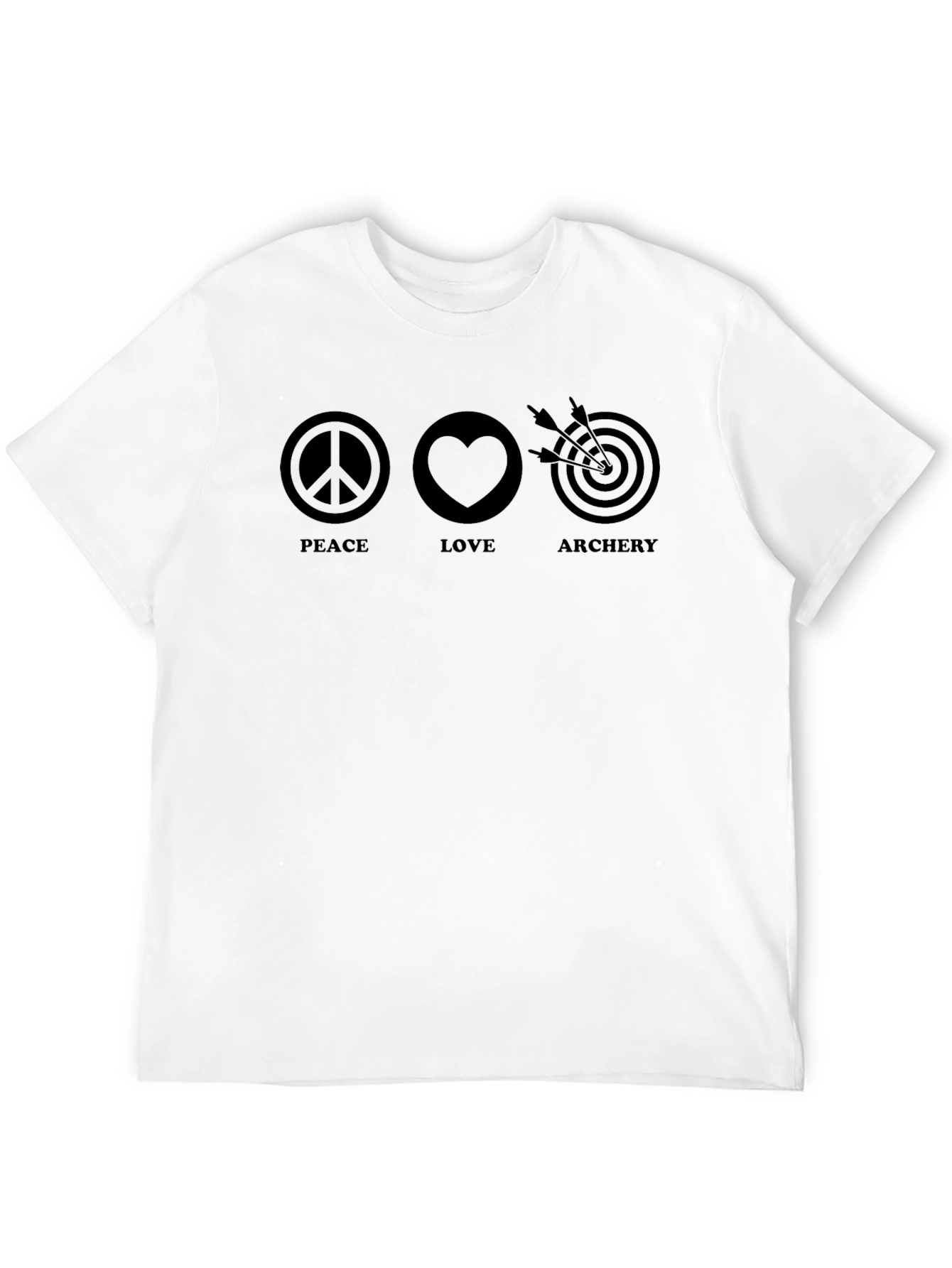 Peace Love Archery T-Shirt - Black