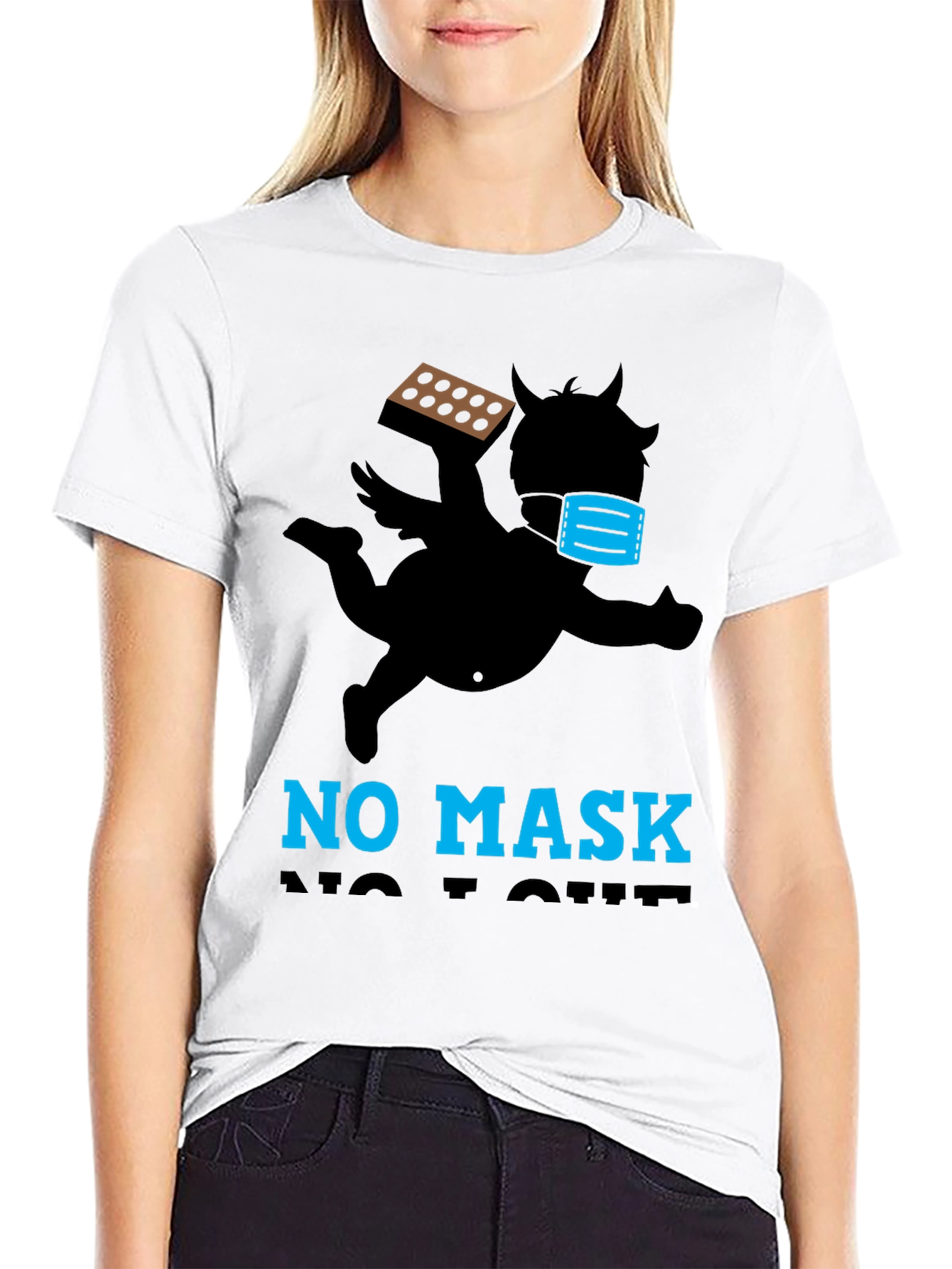 No Mask No Love T-Shirt: Anti-Valentines Day Tee