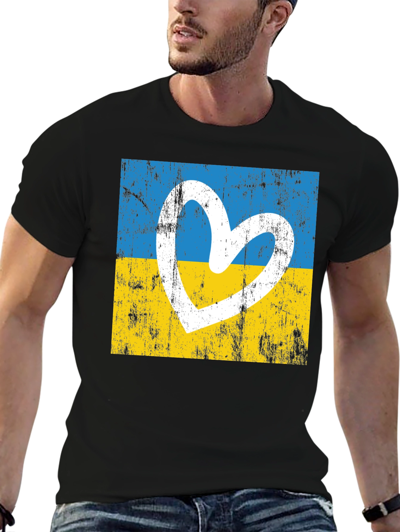 Ukraine Heart Flag T-Shirt