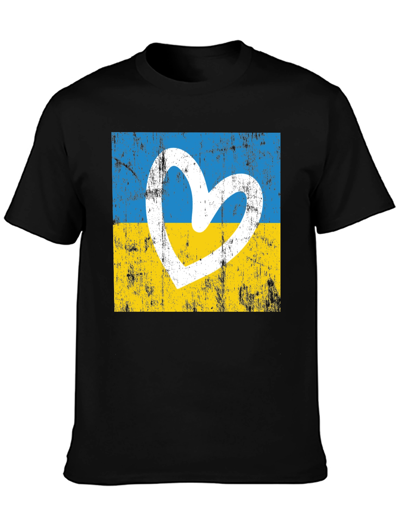 Ukraine Heart Flag T-Shirt