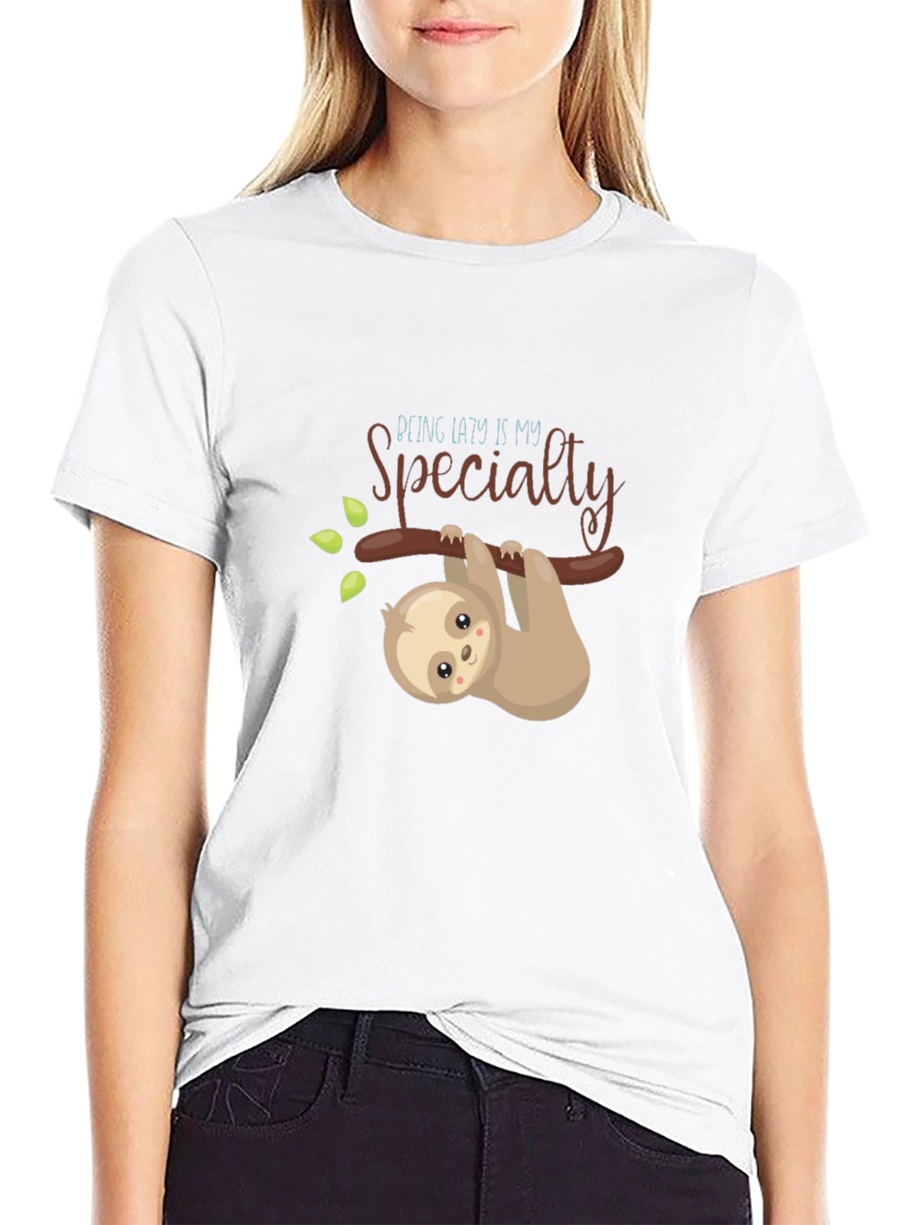 Lazy Sloth Graphic Tee - My Specialty T-Shirt