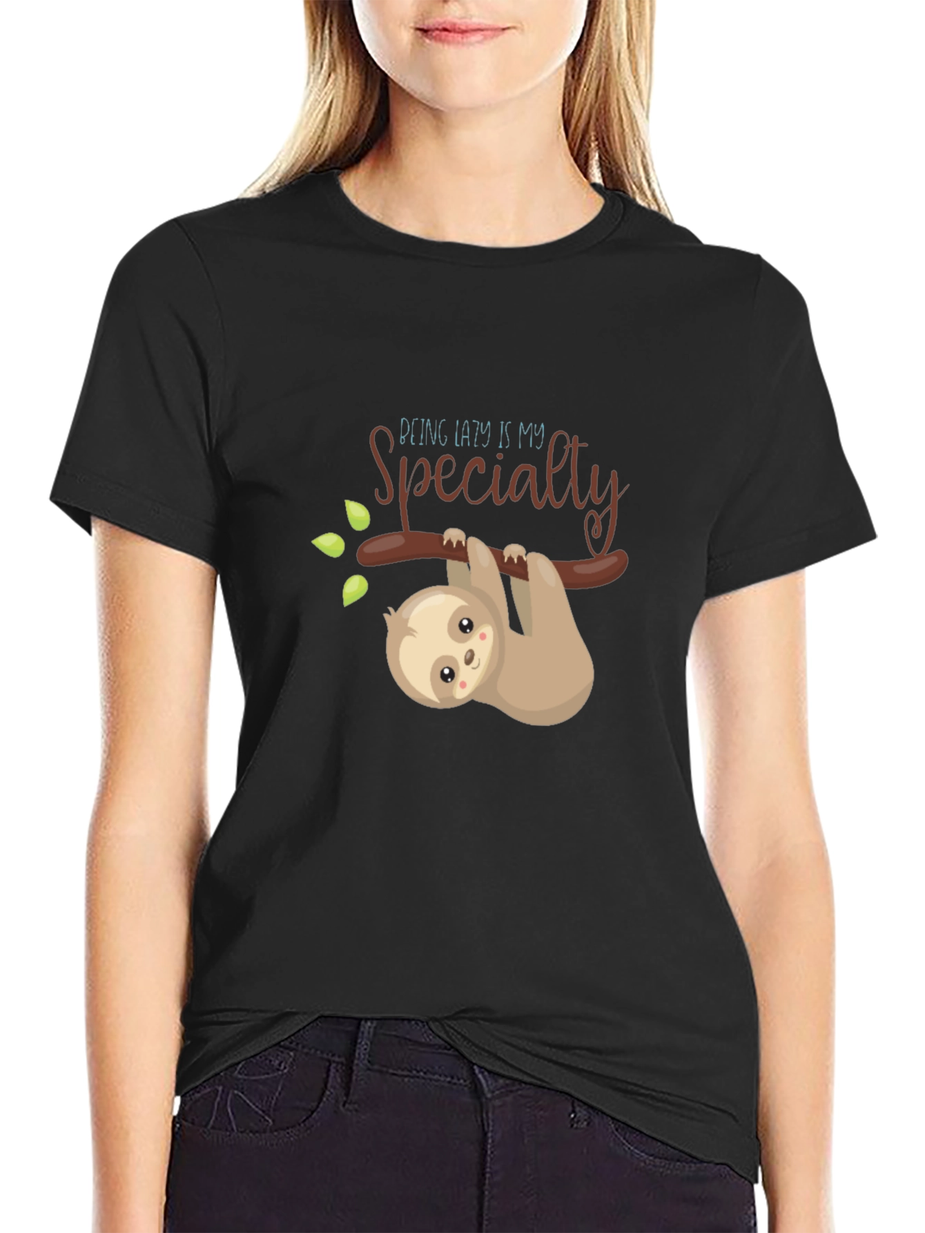 Lazy Sloth Graphic Tee - My Specialty T-Shirt