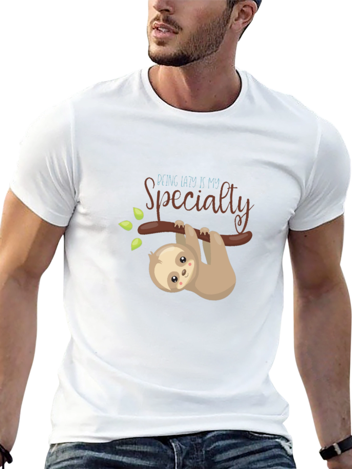 Lazy Sloth Graphic Tee - My Specialty T-Shirt