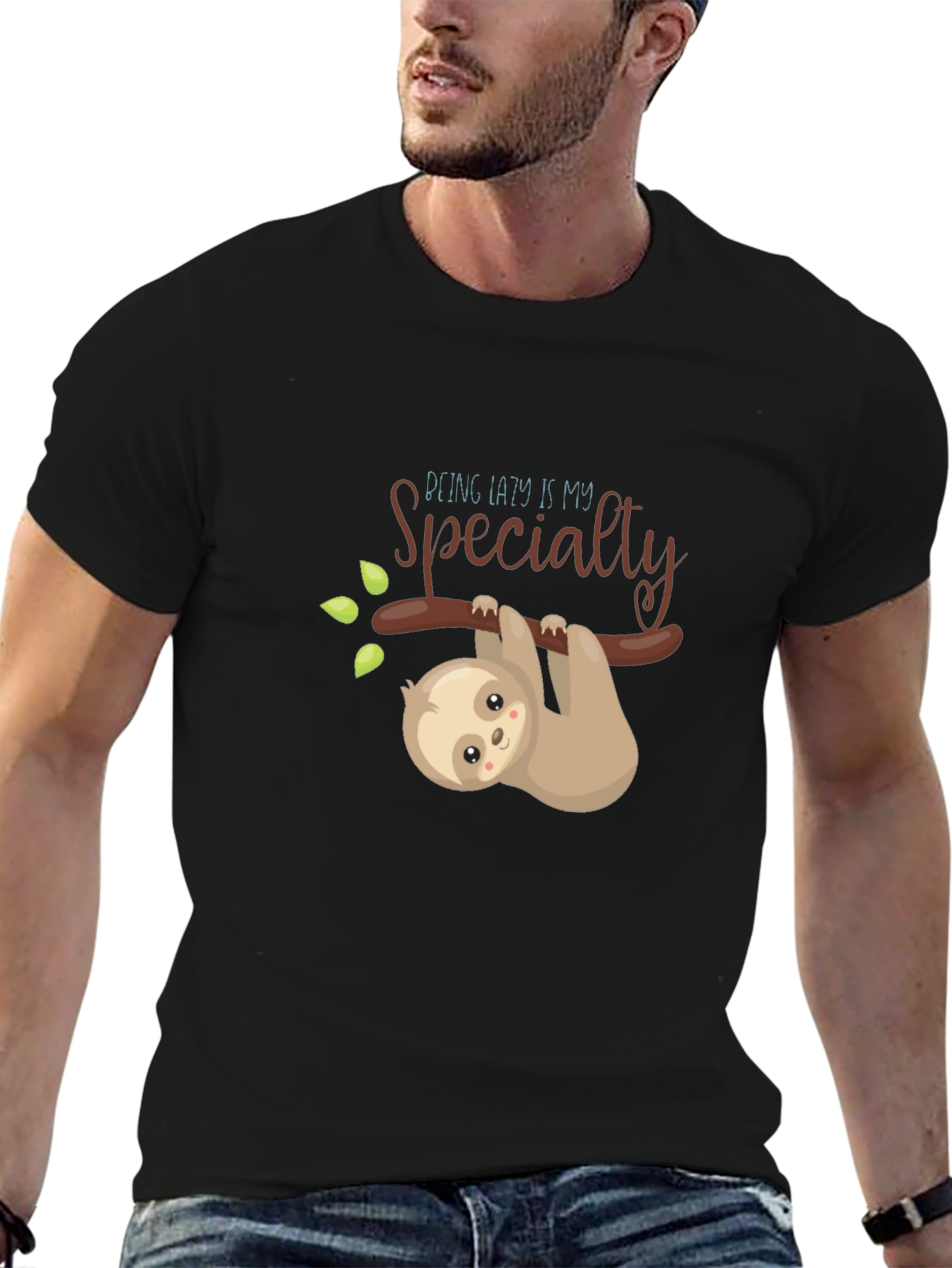 Lazy Sloth Graphic Tee - My Specialty T-Shirt