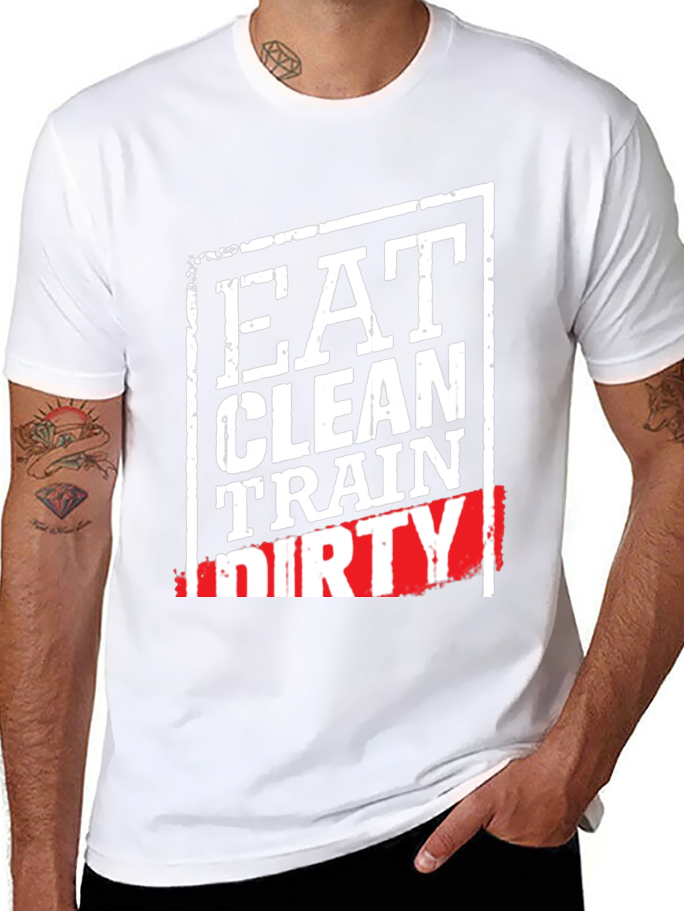 Eat Clean Train Dirty Graphic T-Shirt