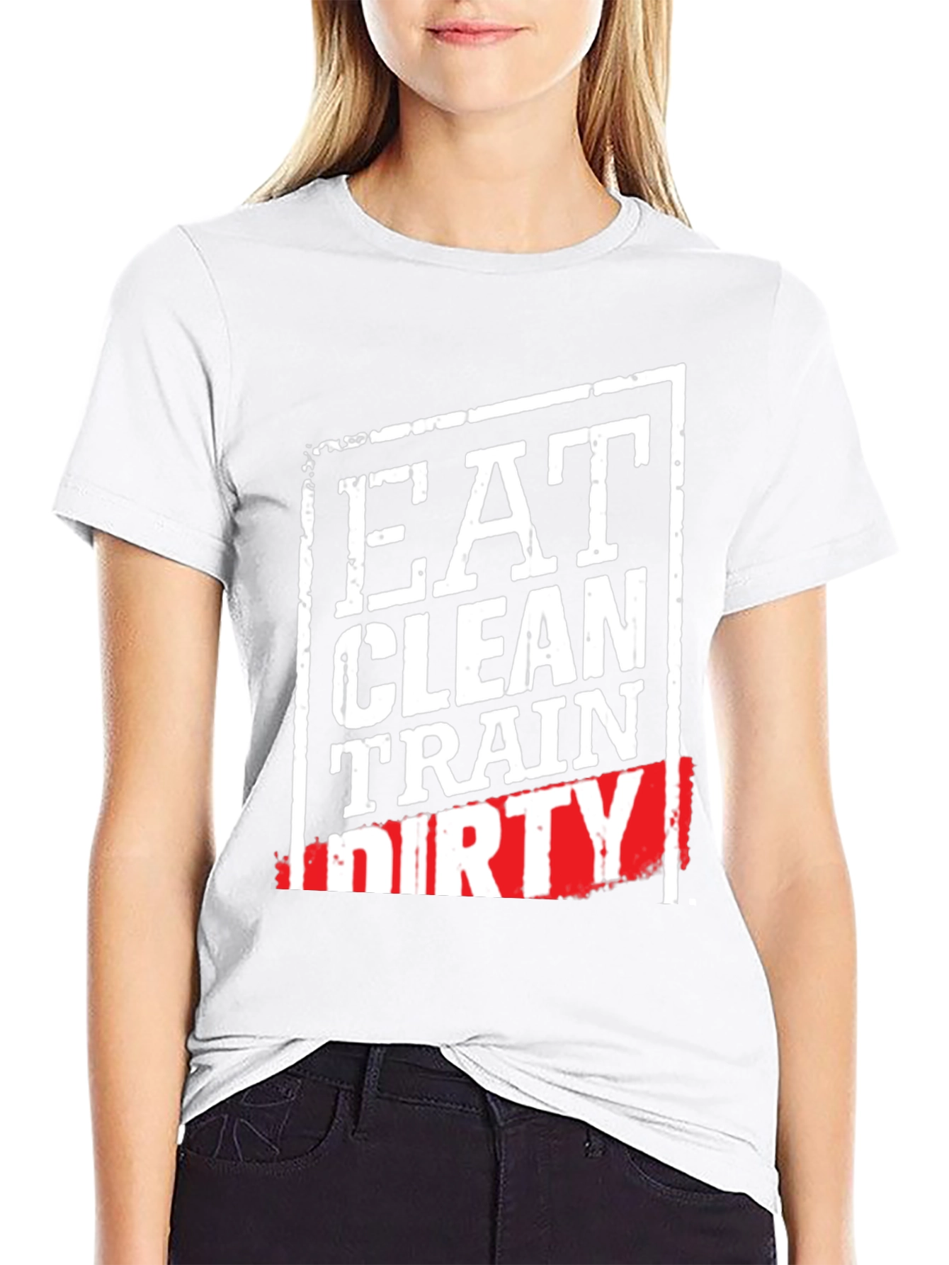 Eat Clean Train Dirty Graphic T-Shirt