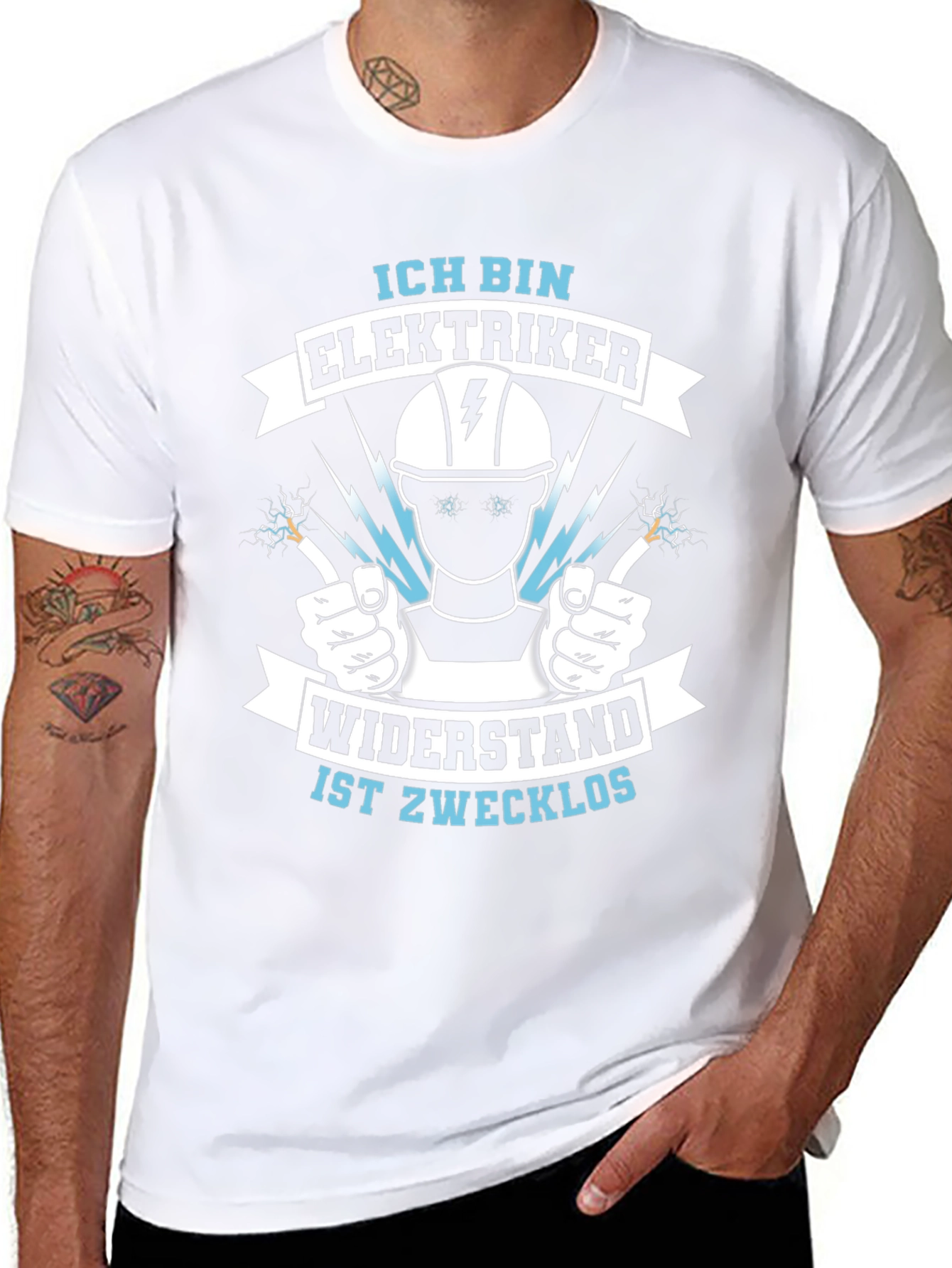 Electrician Humor Tee - Resistance Is Futile