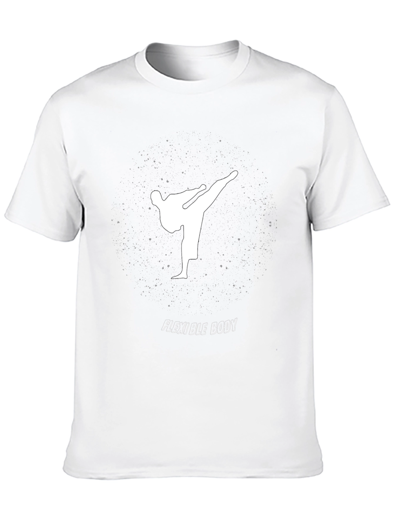 Flexible Body Black Graphic Tee