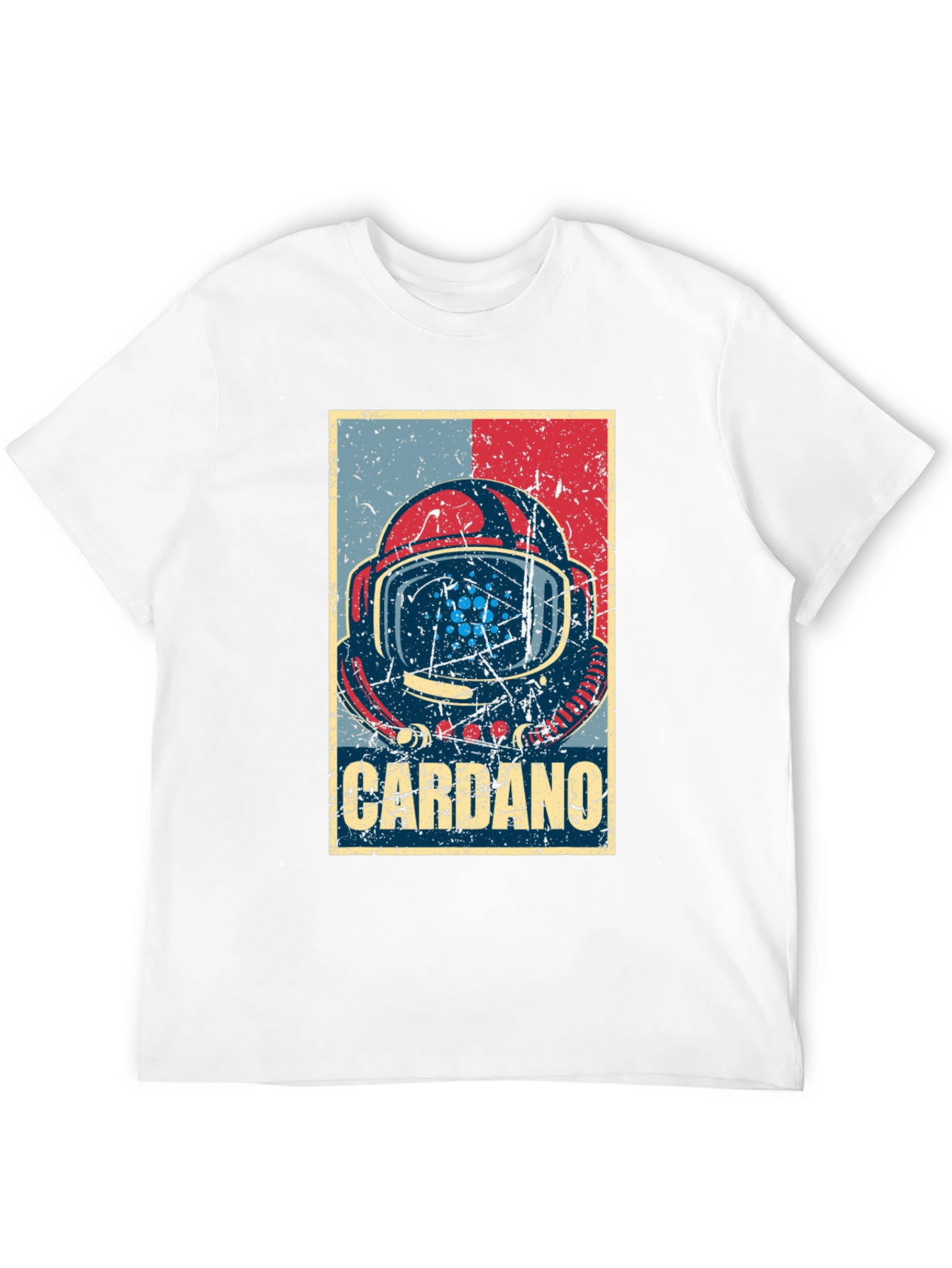 Cardano Crypto Astronaut Graphic T-Shirt