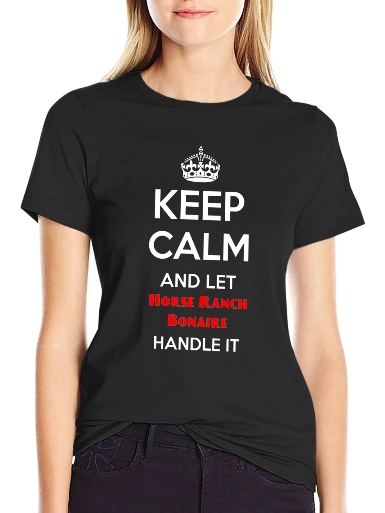 Keep Calm Horse Ranch Bonaire Graphic Tee