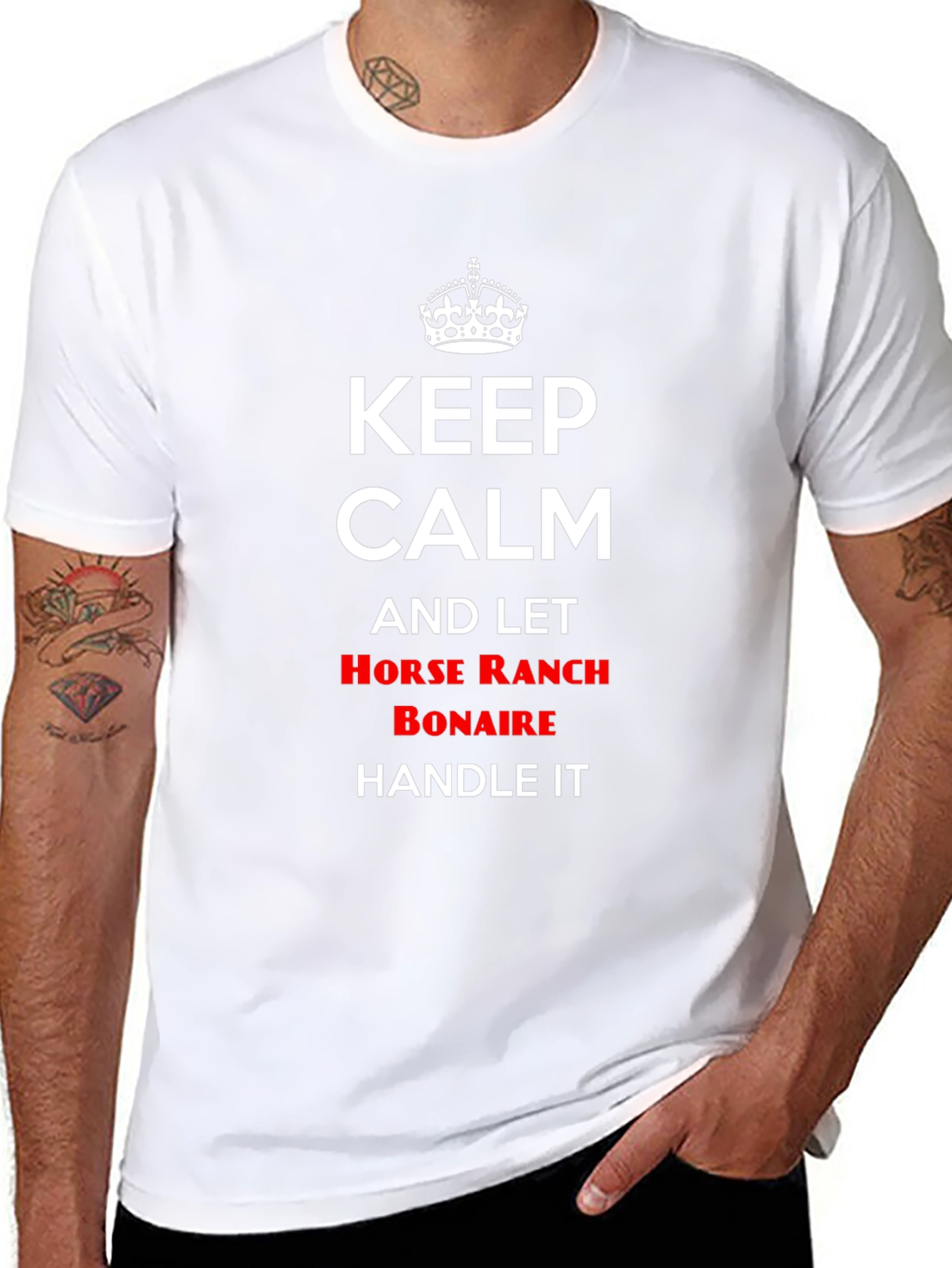 Keep Calm Horse Ranch Bonaire Graphic Tee
