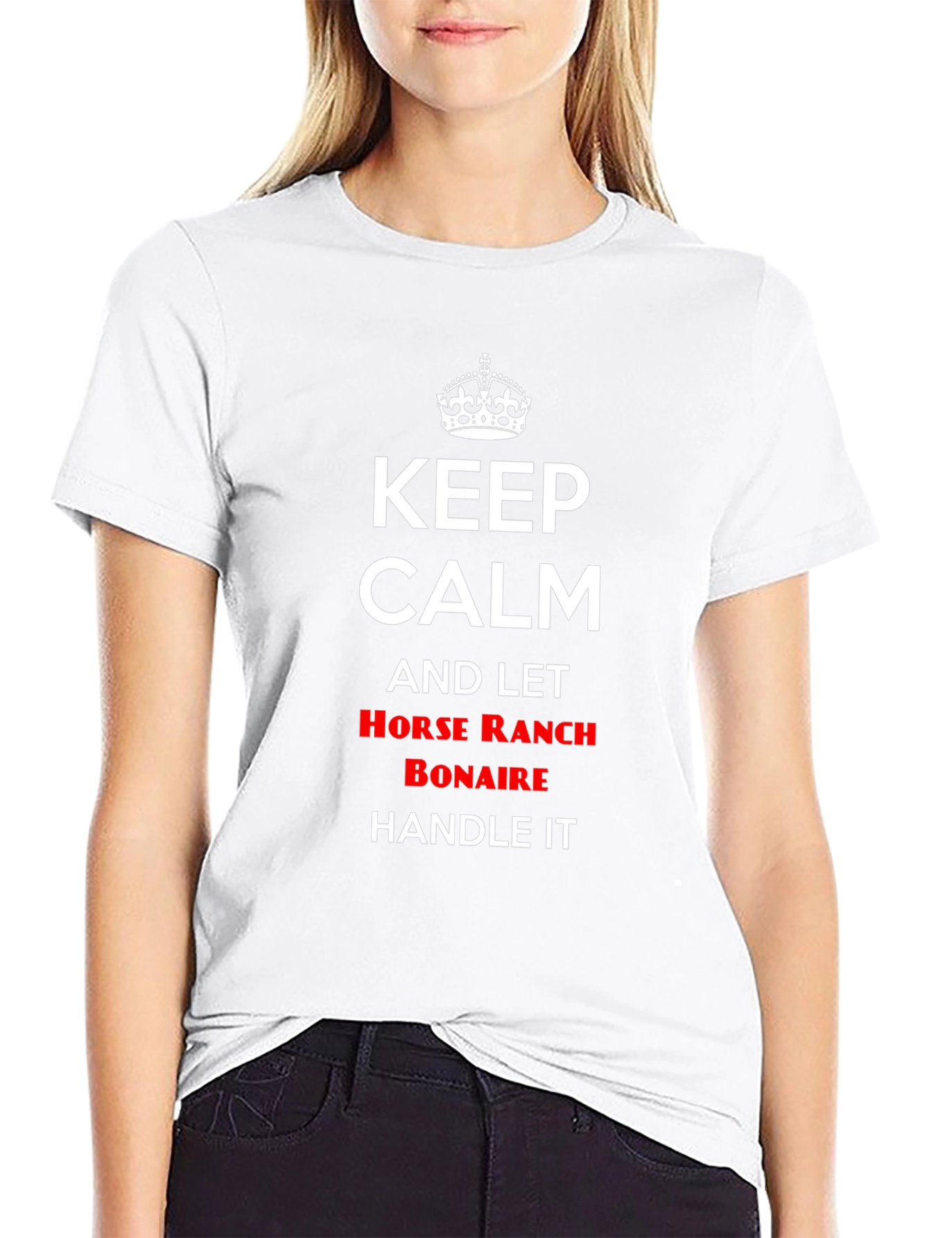 Keep Calm Horse Ranch Bonaire Graphic Tee
