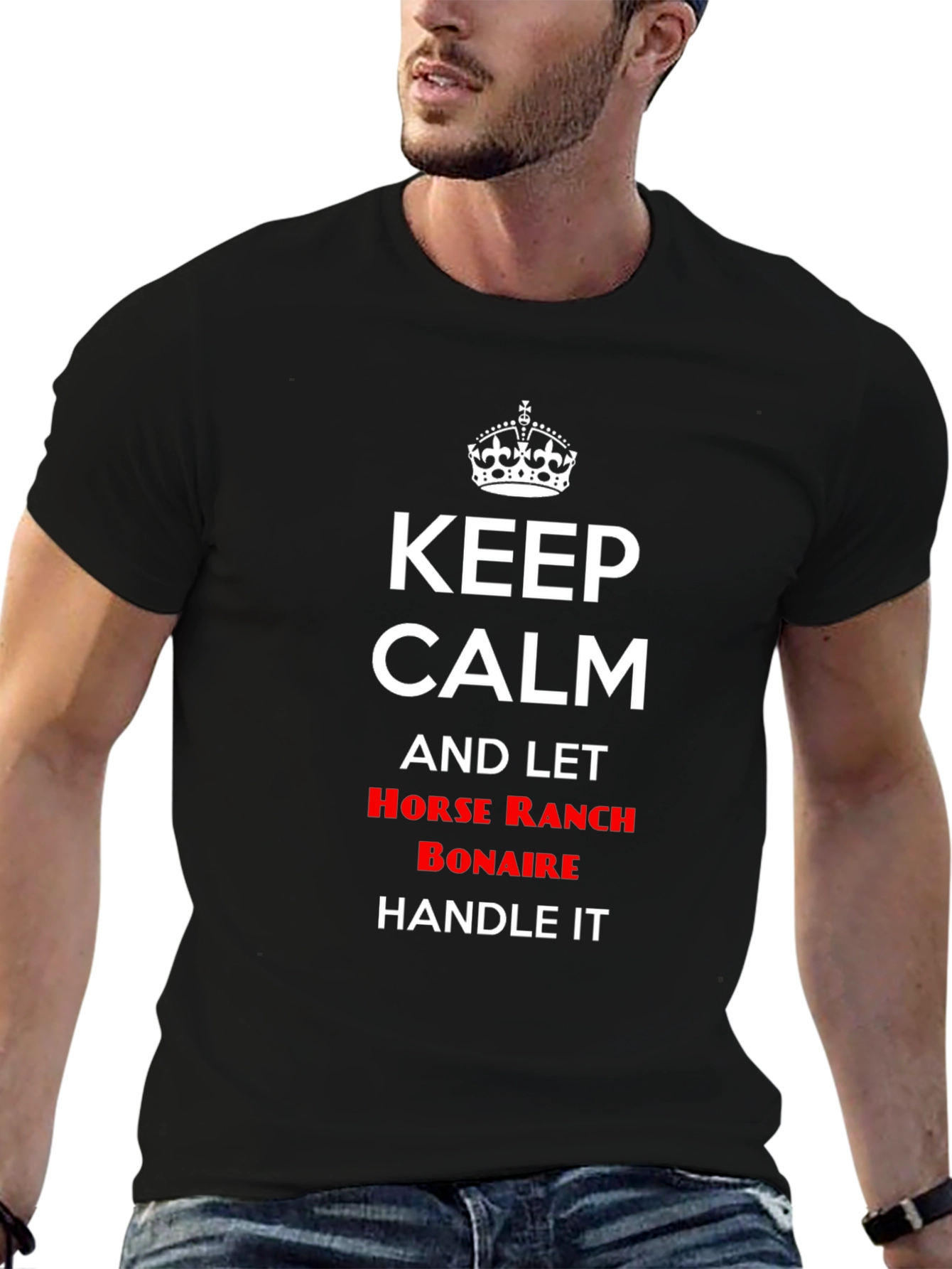 Keep Calm Horse Ranch Bonaire Graphic Tee