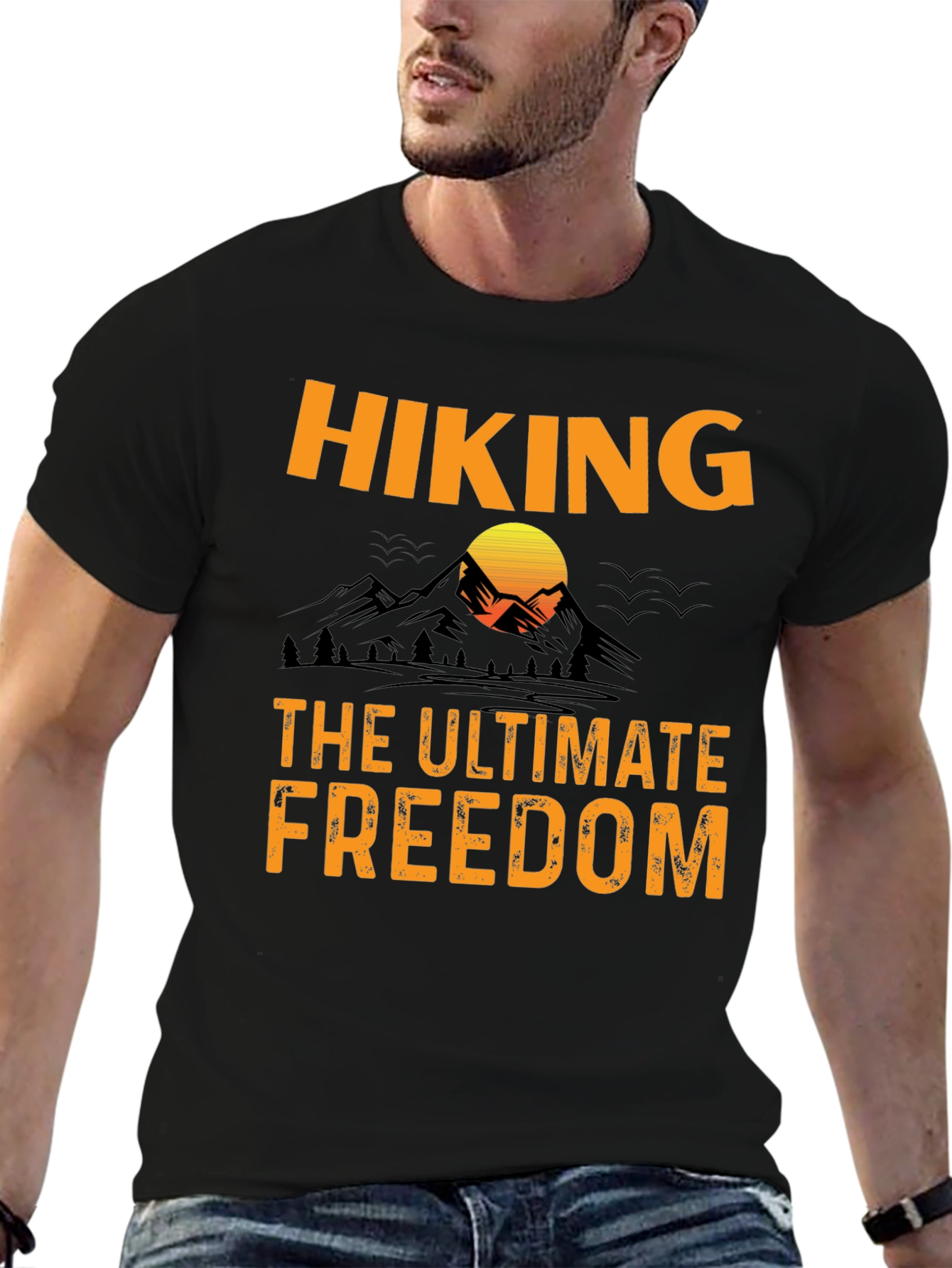 Hiking - The Ultimate Freedom Graphic T-Shirt