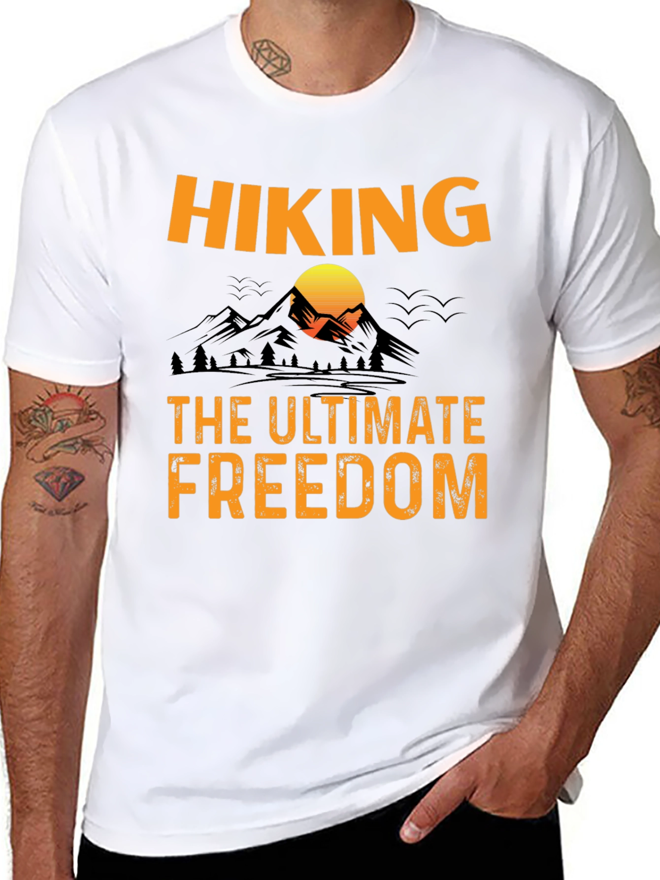 Hiking - The Ultimate Freedom Graphic T-Shirt