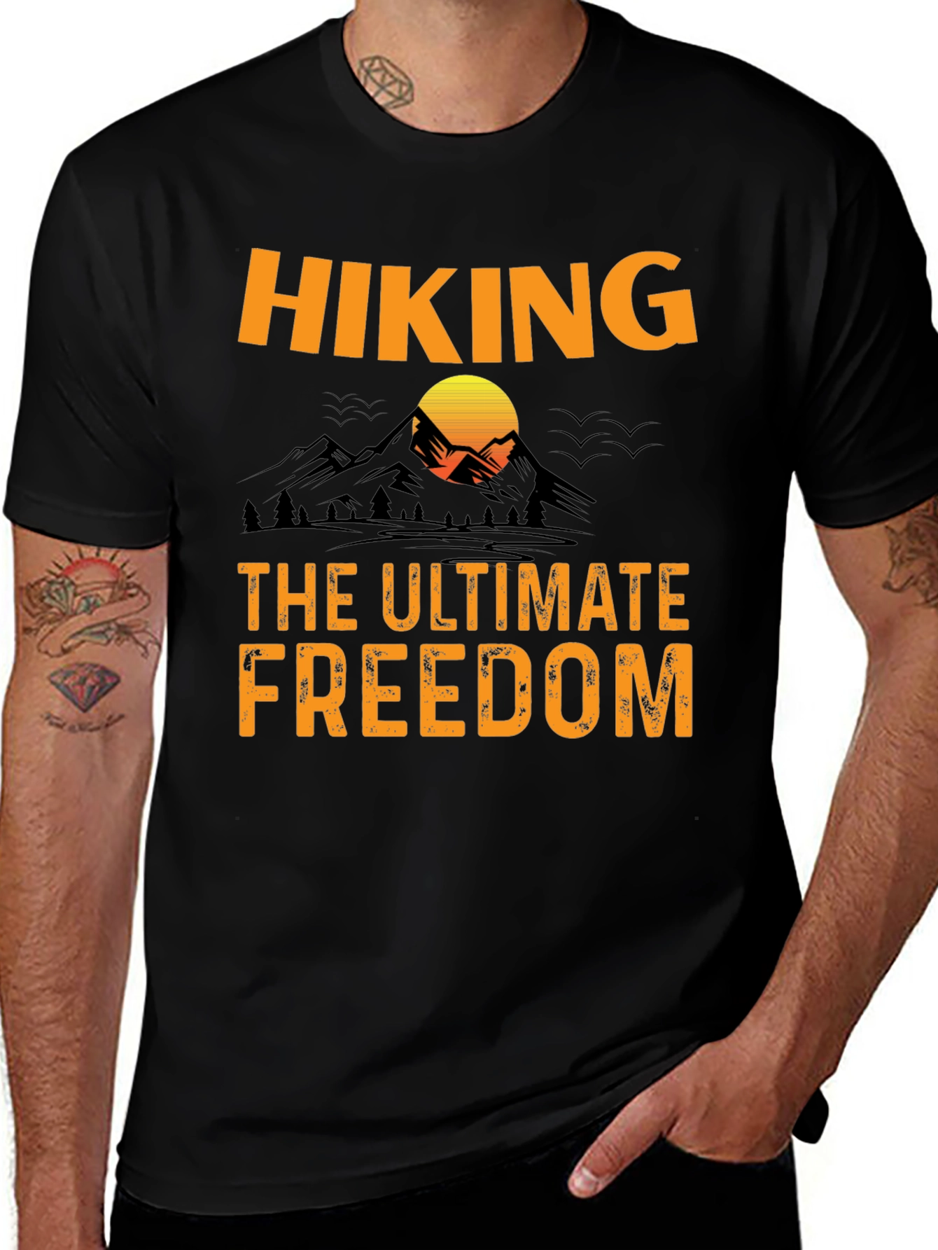 Hiking - The Ultimate Freedom Graphic T-Shirt