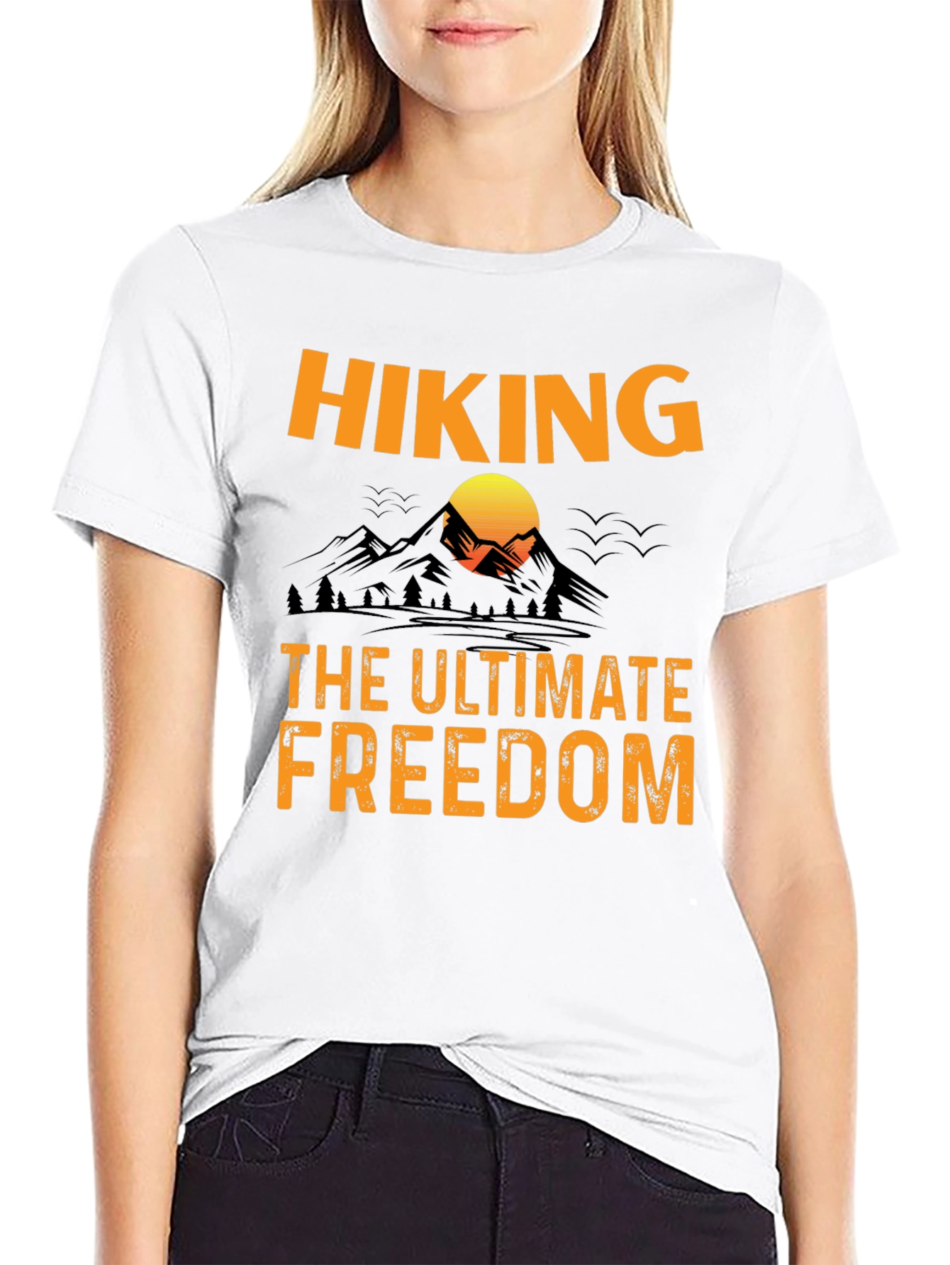Hiking - The Ultimate Freedom Graphic T-Shirt