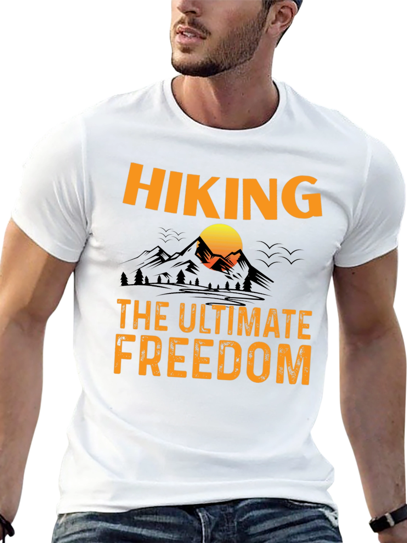 Hiking - The Ultimate Freedom Graphic T-Shirt