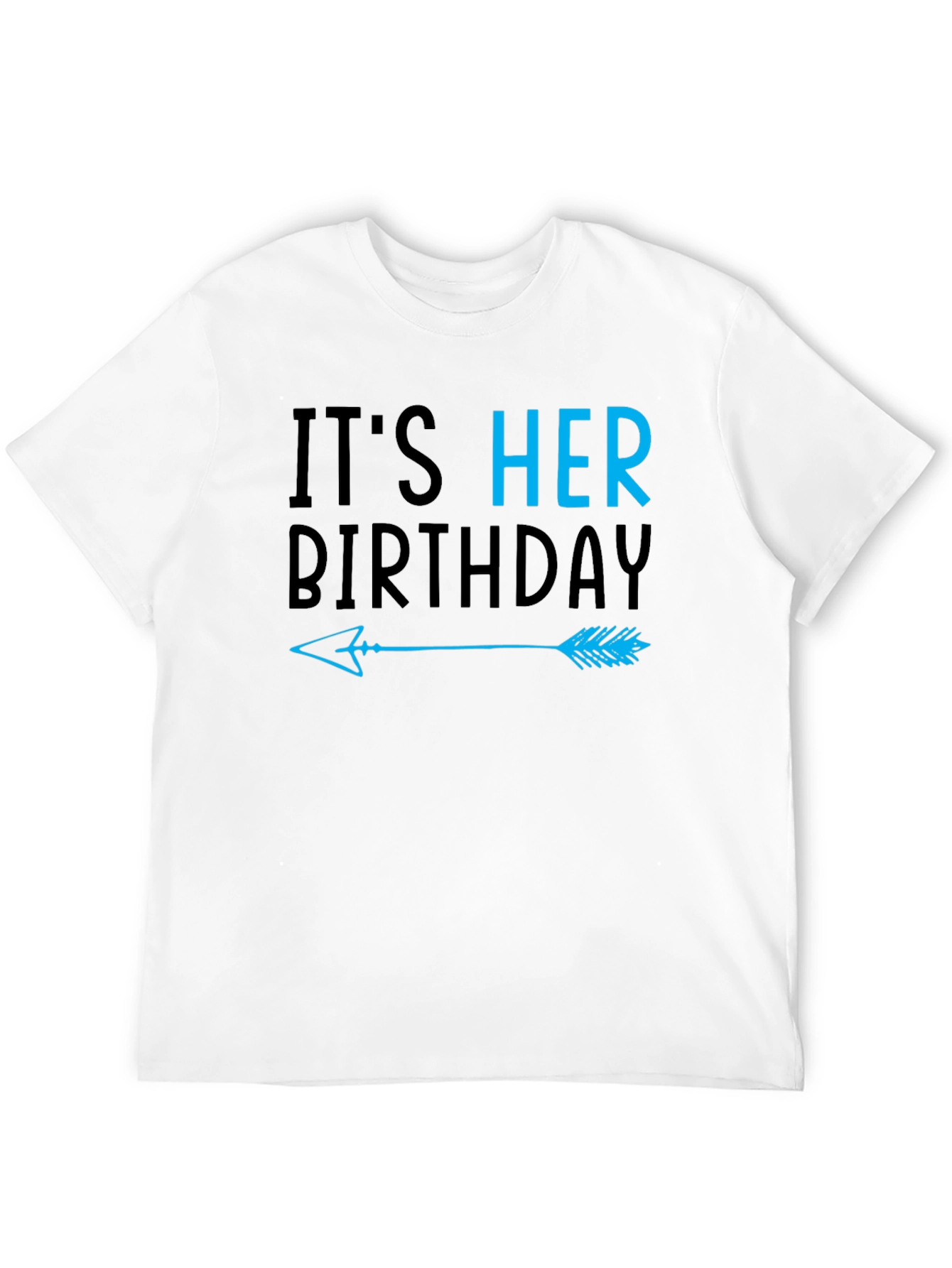 Its Her Birthday Arrow T-Shirt - Couple Matching Tee