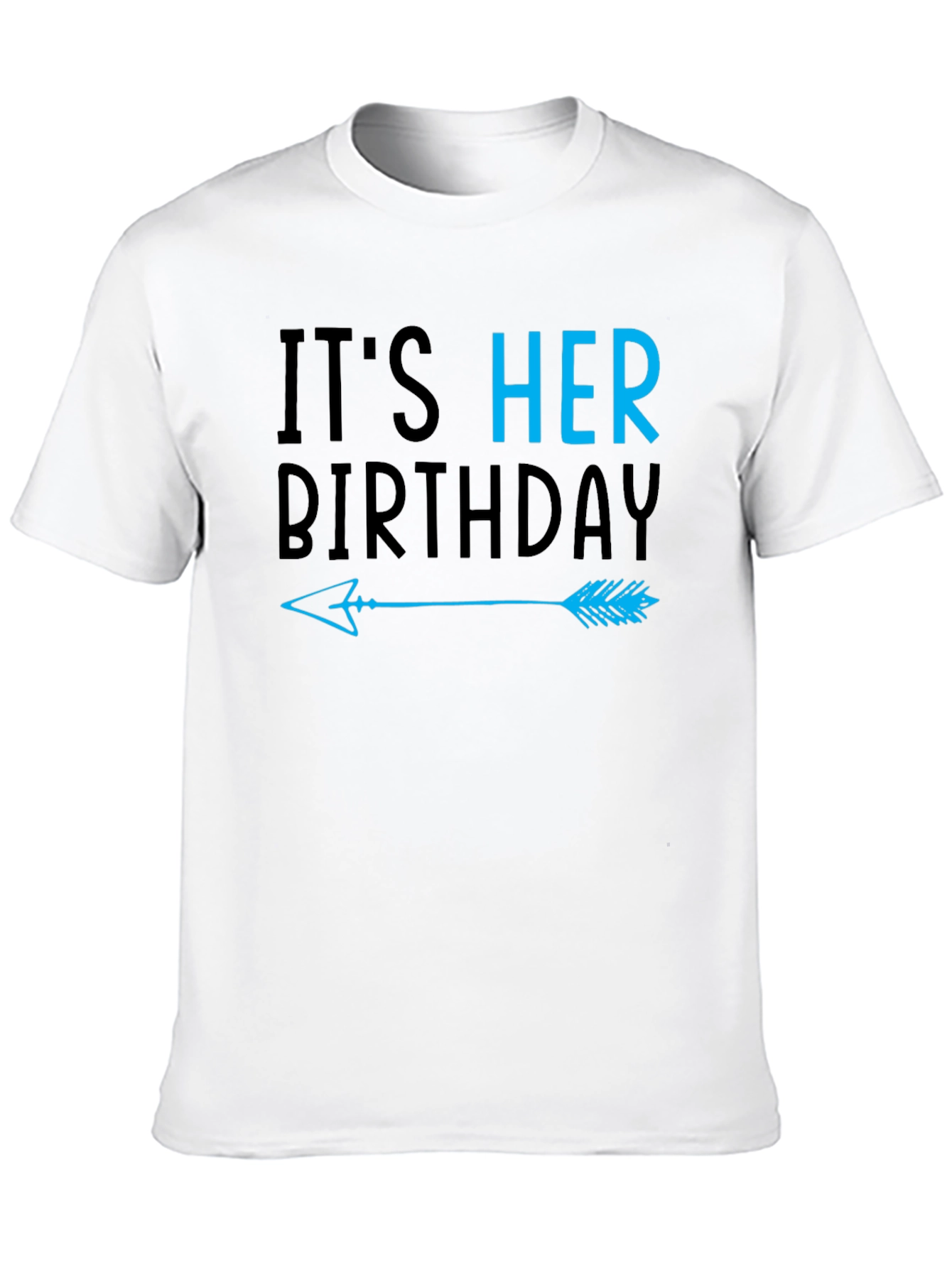 Its Her Birthday Arrow T-Shirt - Couple Matching Tee