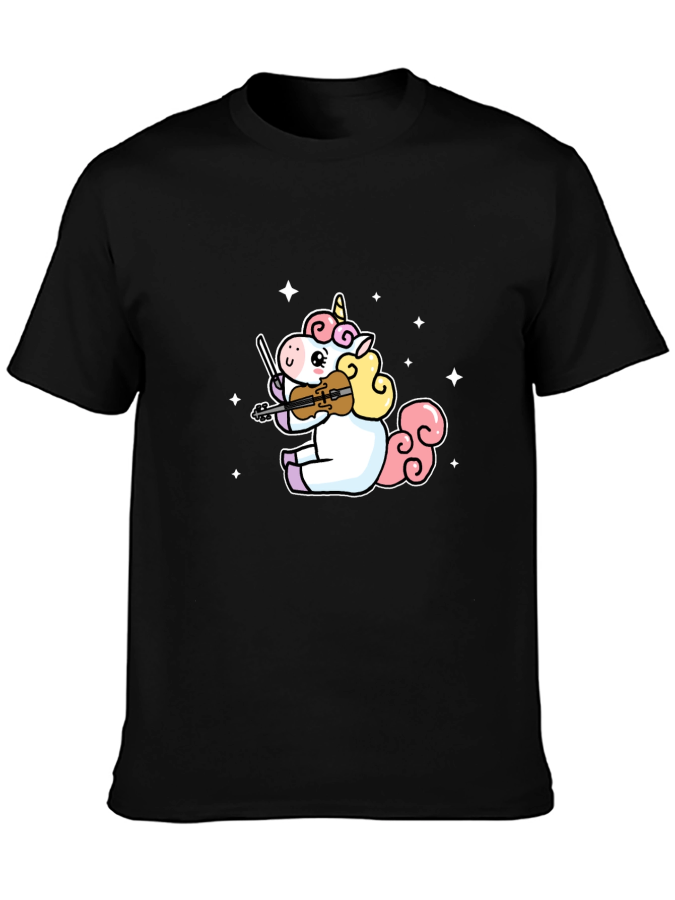 Unicorn Violinist Graphic T-Shirt