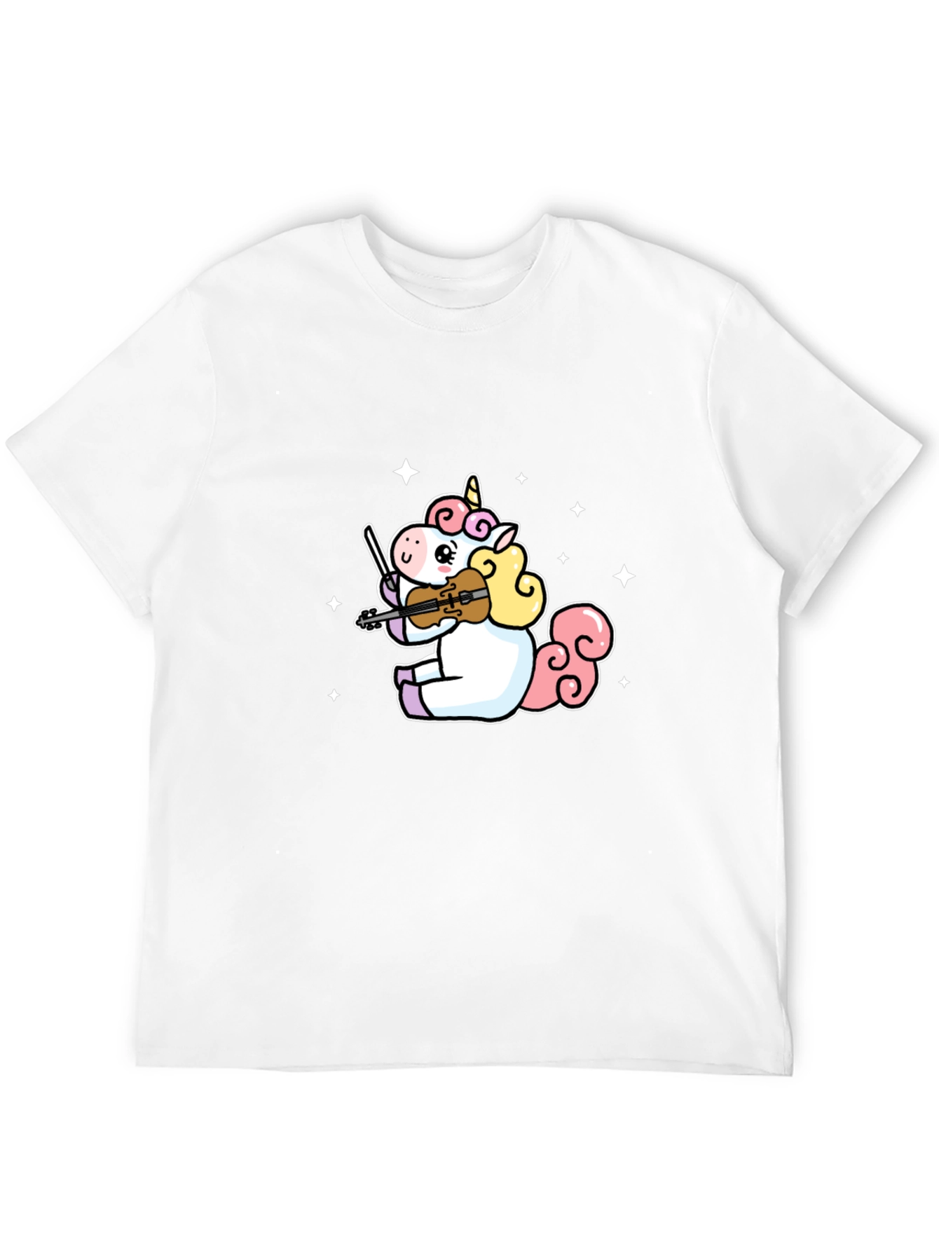 Unicorn Violinist Graphic T-Shirt