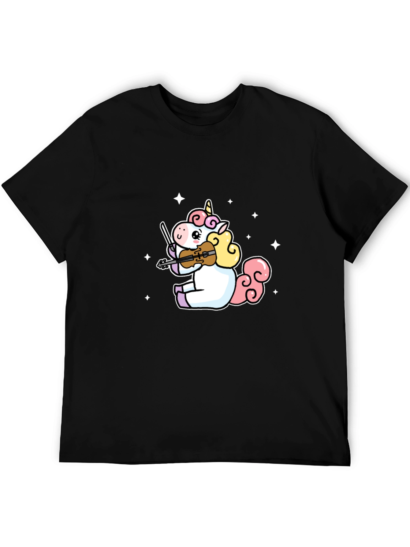 Unicorn Violinist Graphic T-Shirt