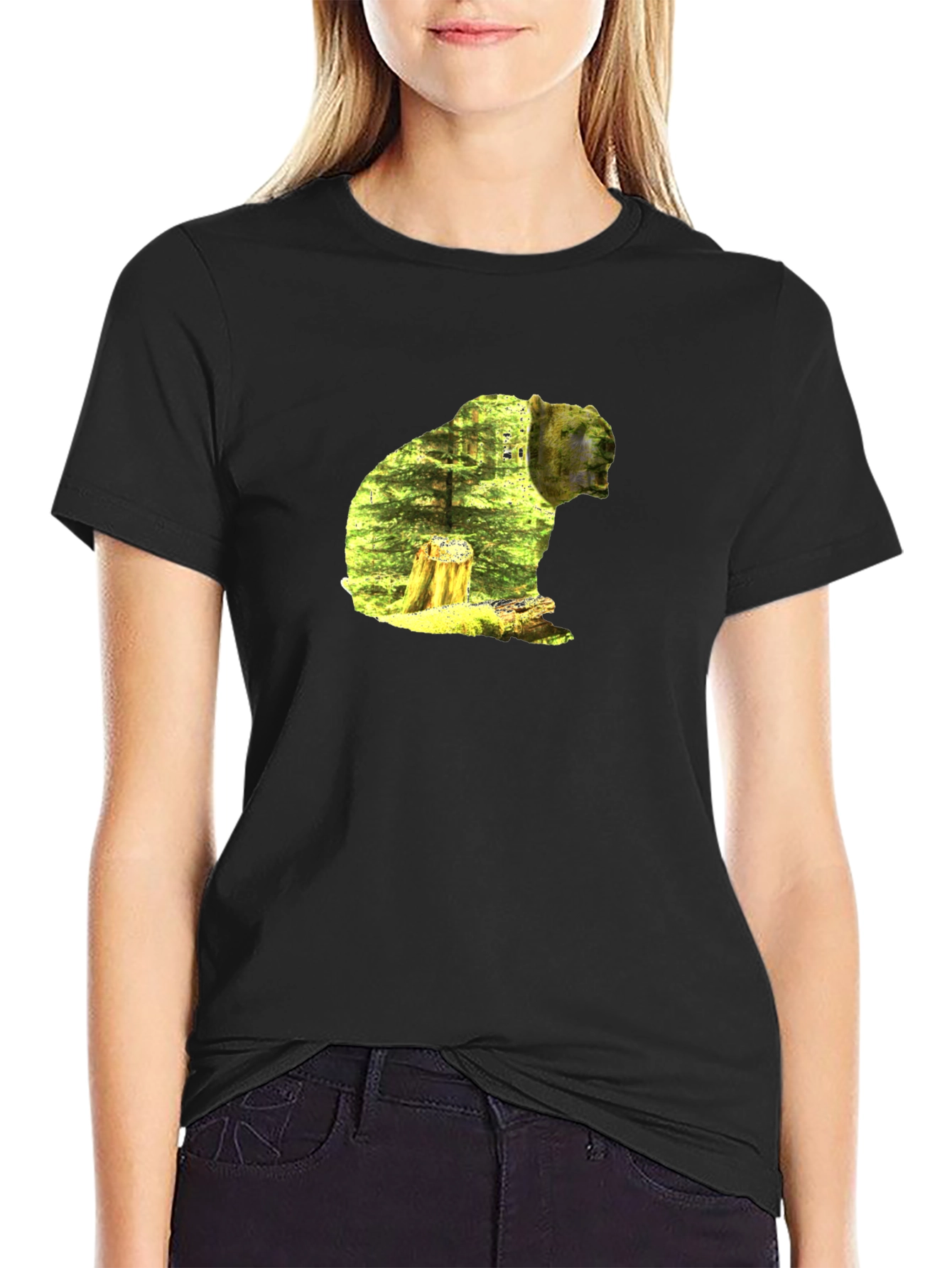 Nature Bear Graphic T-Shirt