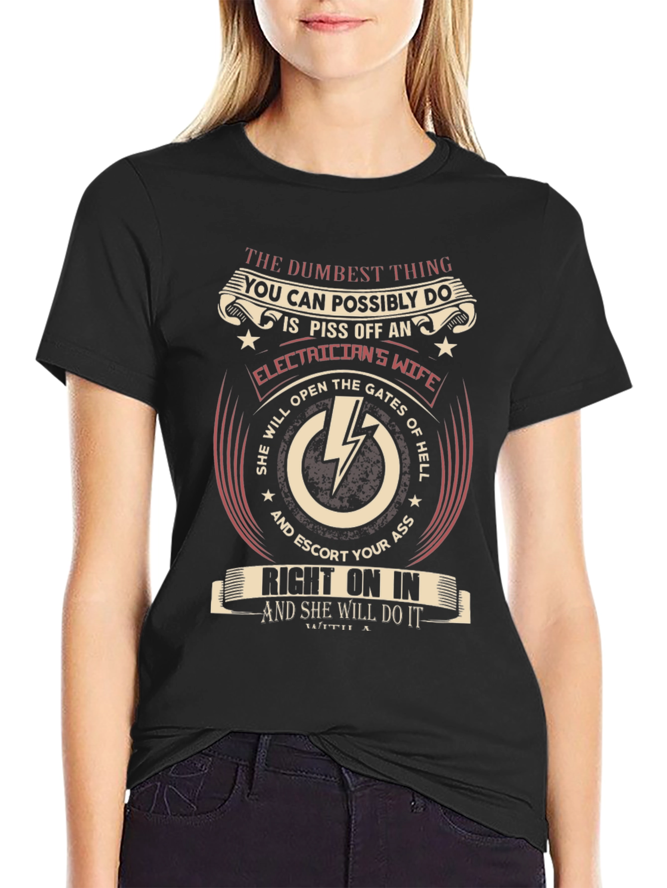 Electricians Wife Graphic Tee - Sassy & Bold