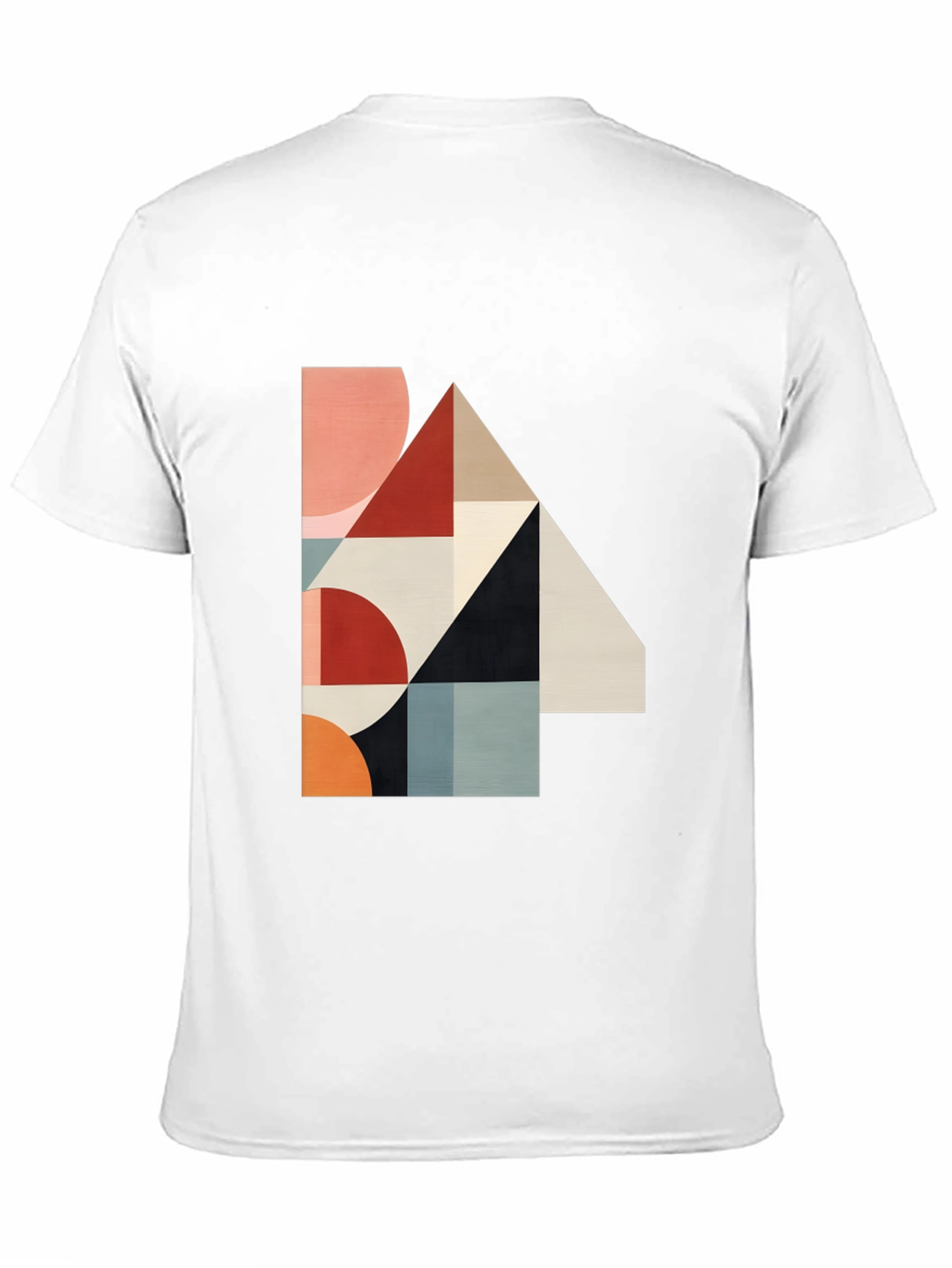 Geometric Print Black T-Shirt