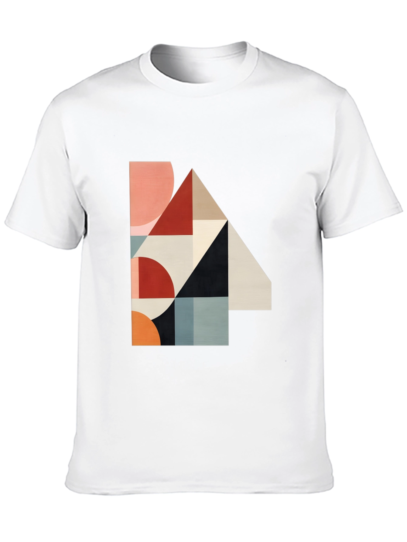 Geometric Print Black T-Shirt